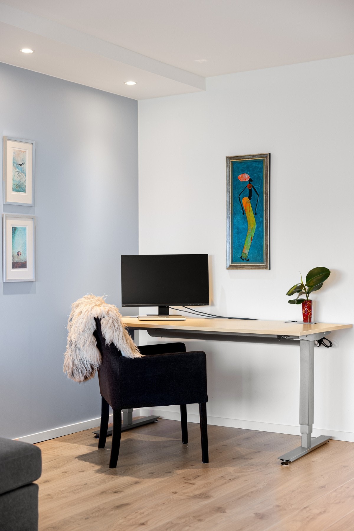 Her kan du møblere med en koselig lesekrok, kontorplass eller spisestue. Galleribilde