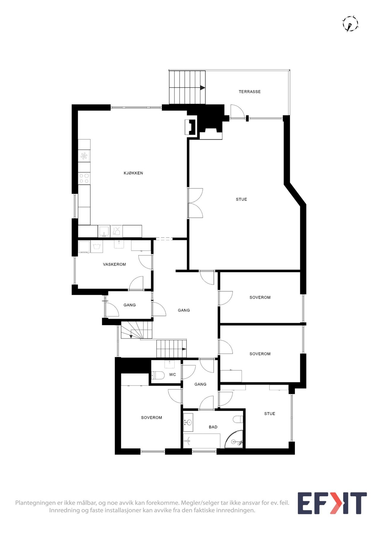 - Planskisse hovedetasje - Galleribilde