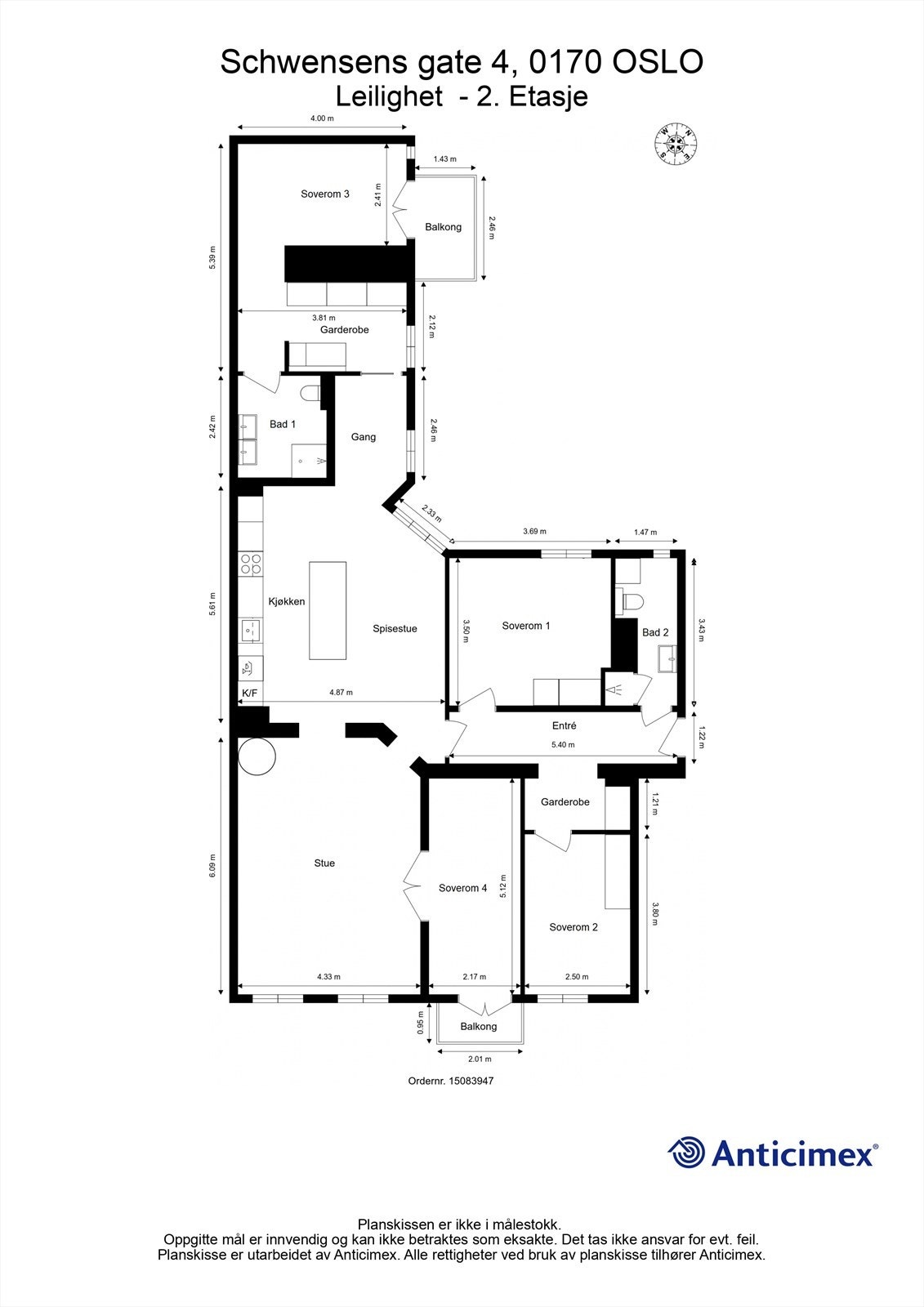Plantegning Galleribilde