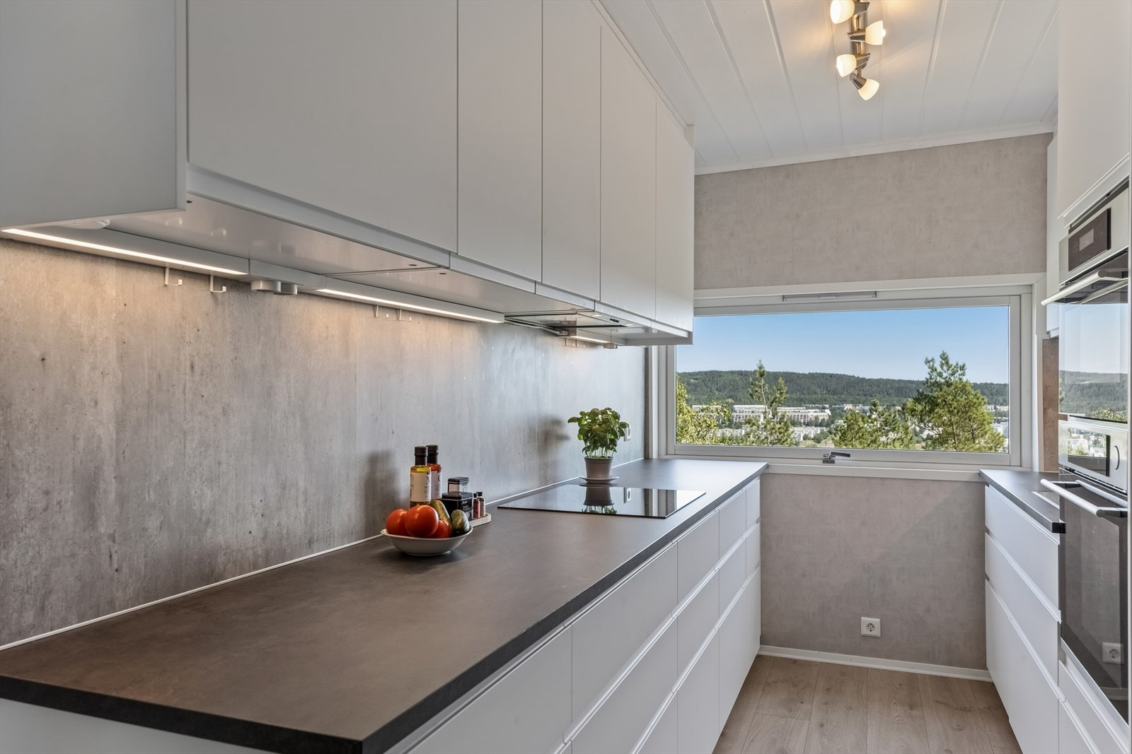 Utstyrt med induksjonstopp, stekeovn, mikrobølgeovn og oppvaskmaskin. Galleribilde