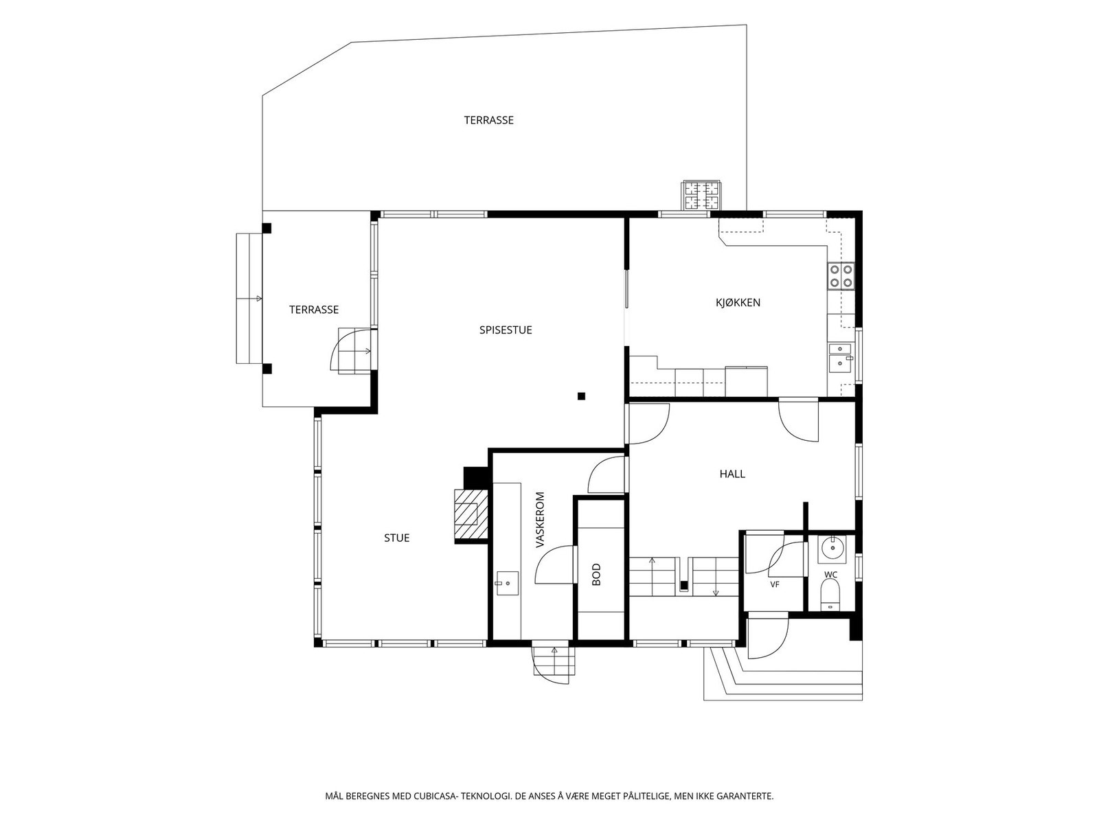 Plantegning 1.etasje Galleribilde