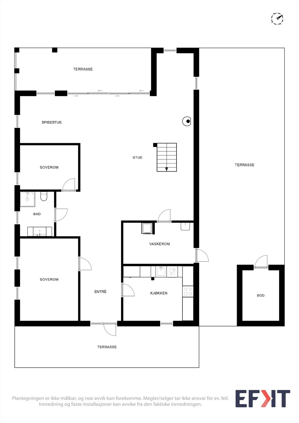 Planteikning 1.etg Galleribilde
