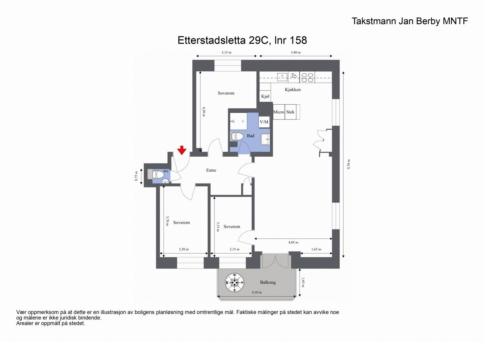 Plantegning Galleribilde