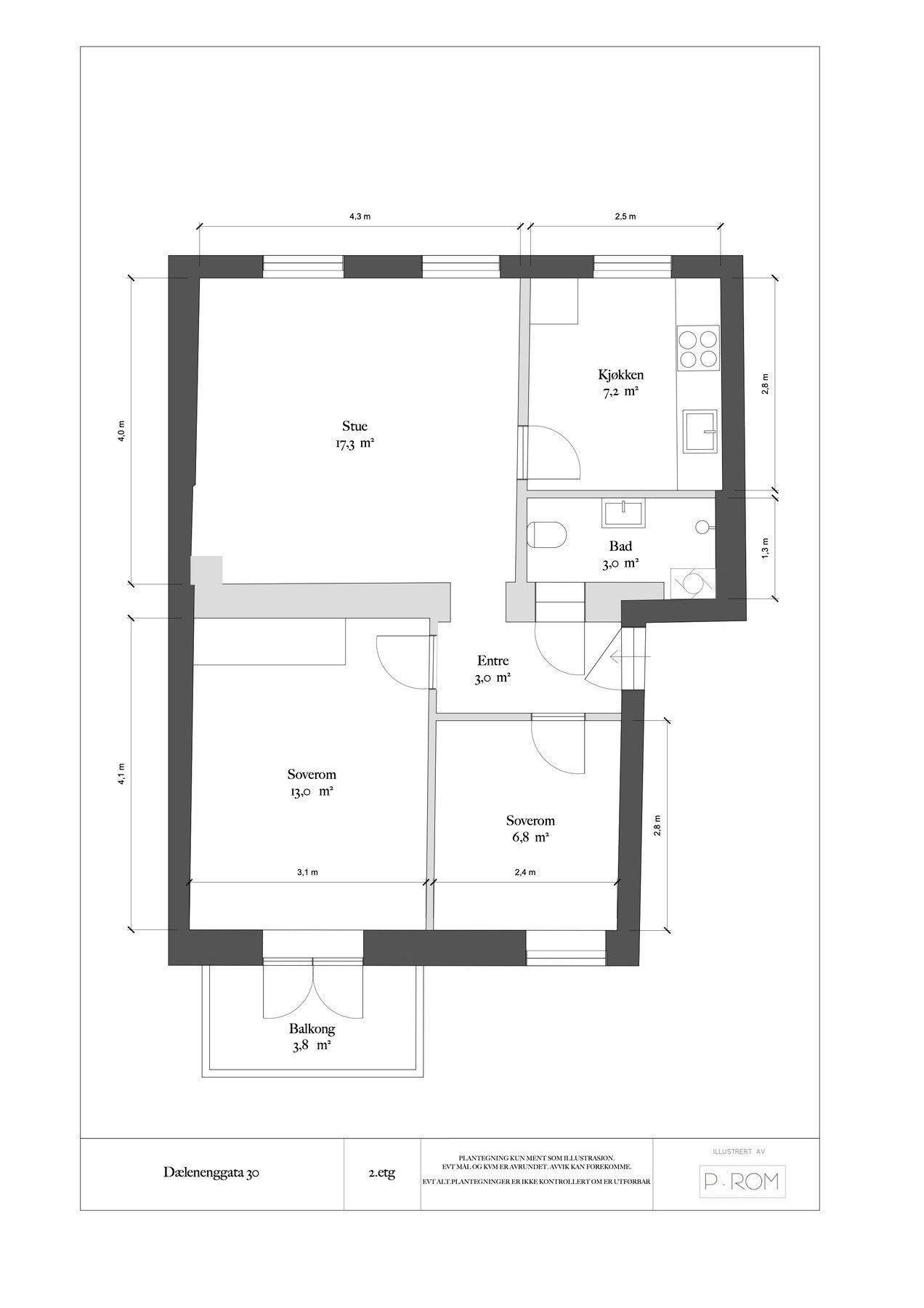 Plantegning 2. etasje Galleribilde