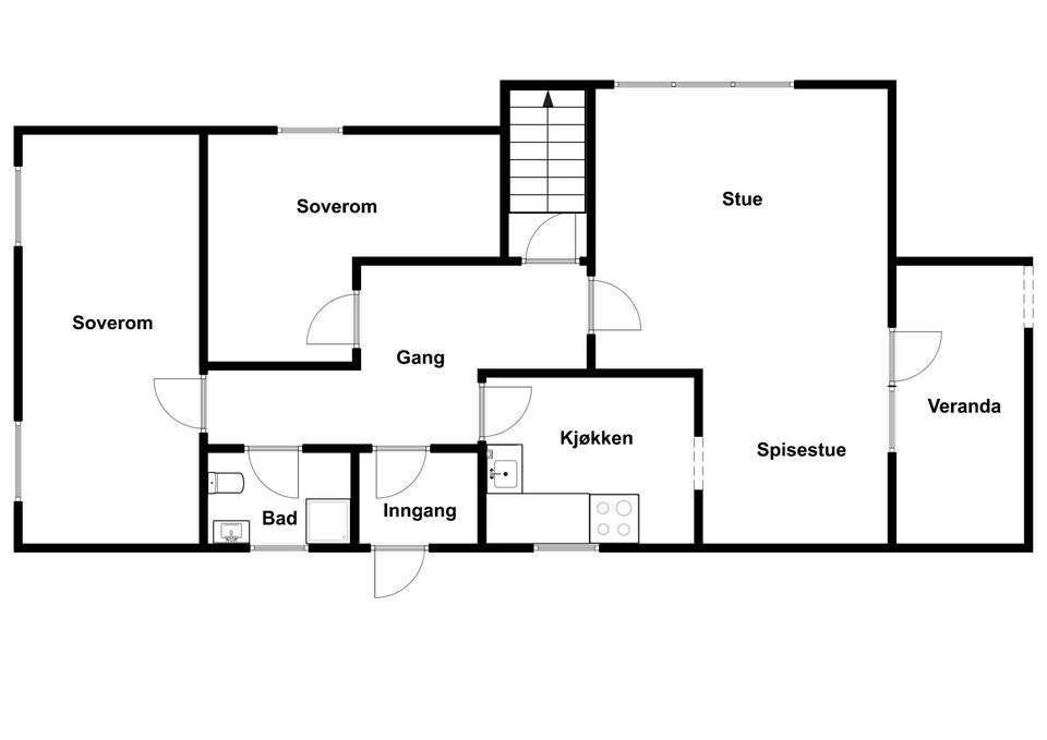 Plantegning hovedplan Galleribilde