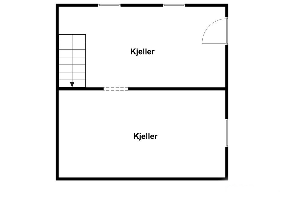Plantegning kjeller Galleribilde