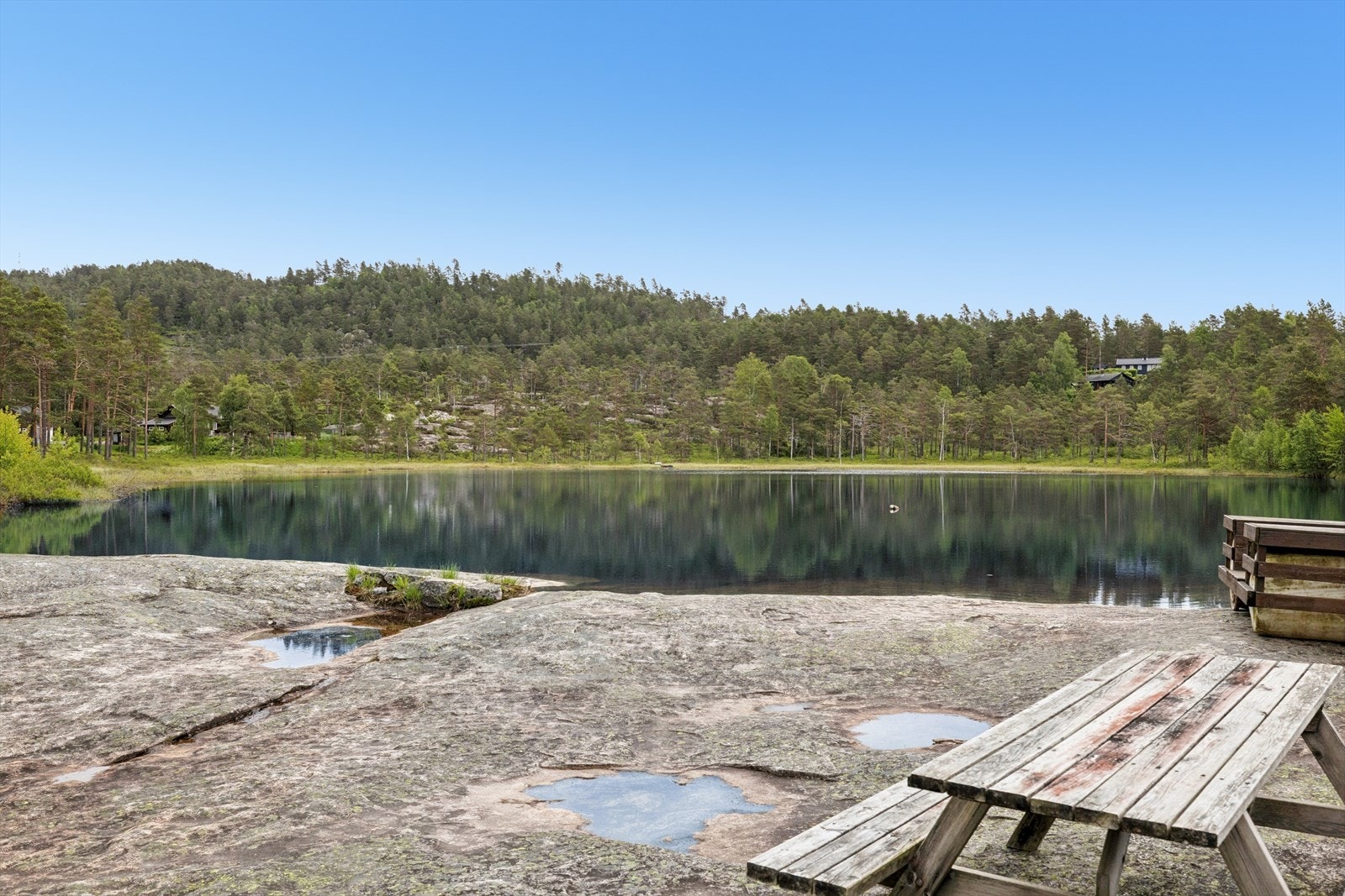 Kort vei til vann med gode muligheter for fiske og bading. Galleribilde
