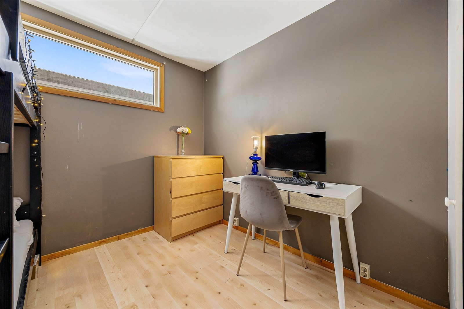 Soverommet har plass til seng og kontorløsning. Galleribilde
