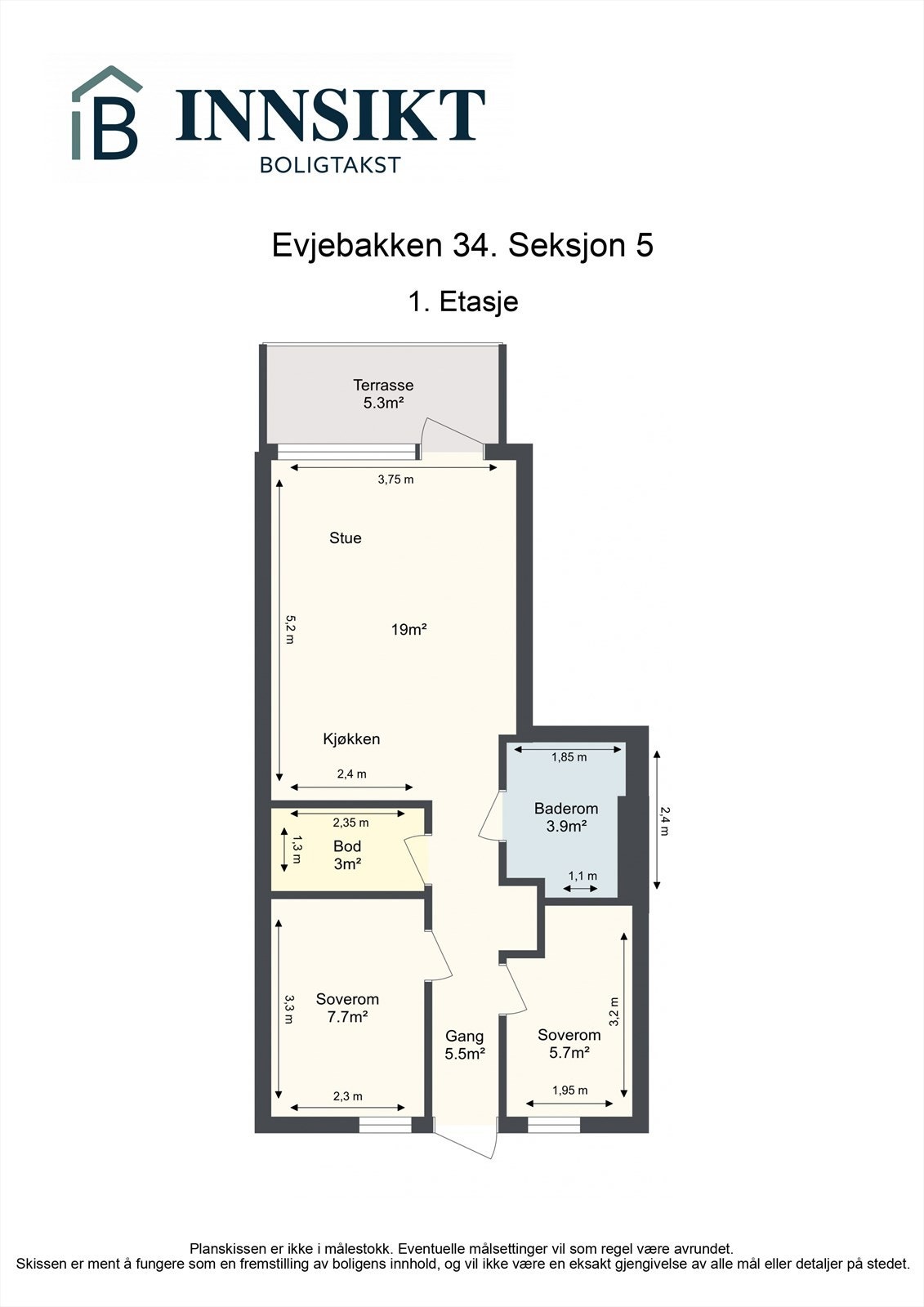 Planskisse Galleribilde