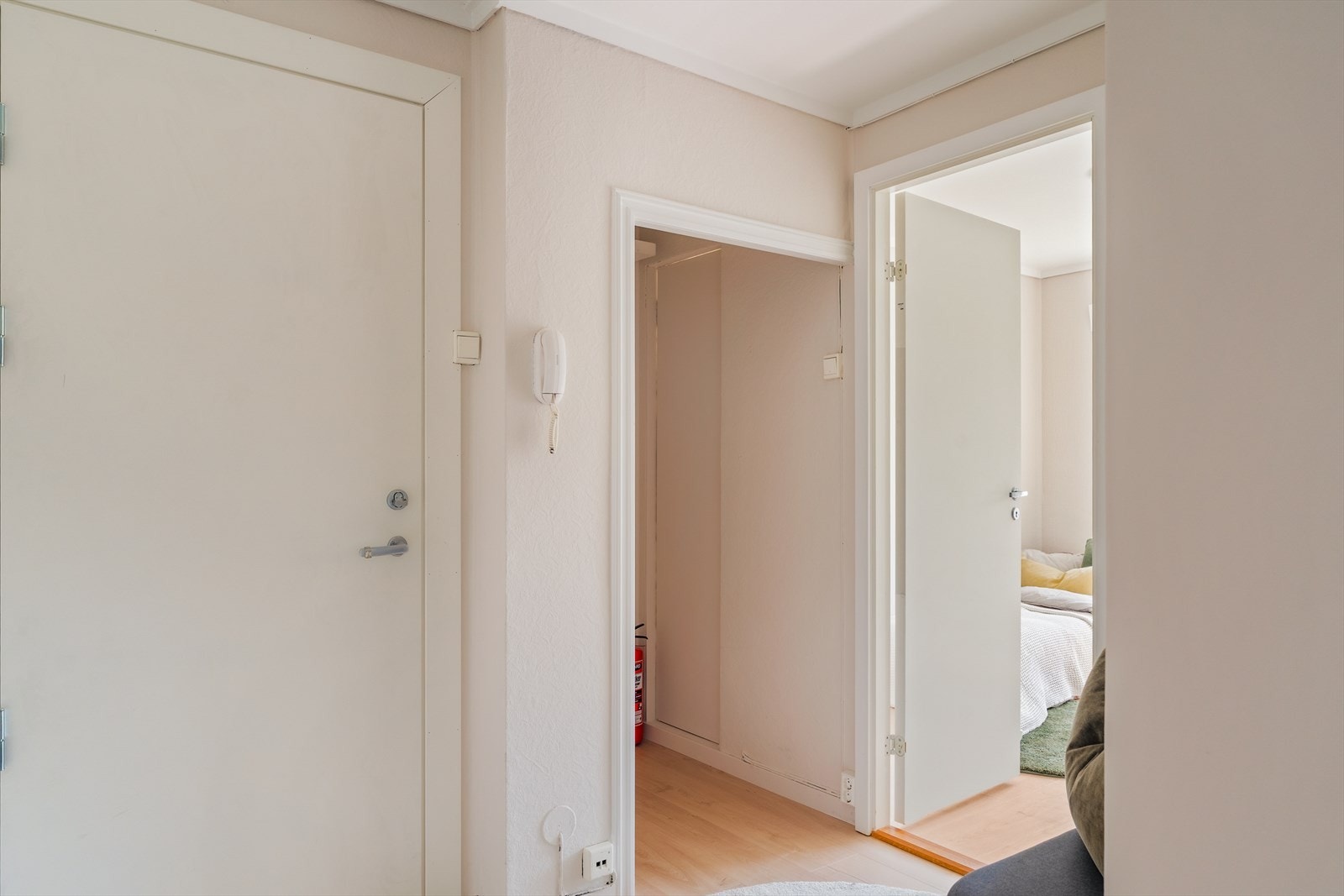 Krok i gangen til å innrede med oppbevaringsplass Galleribilde