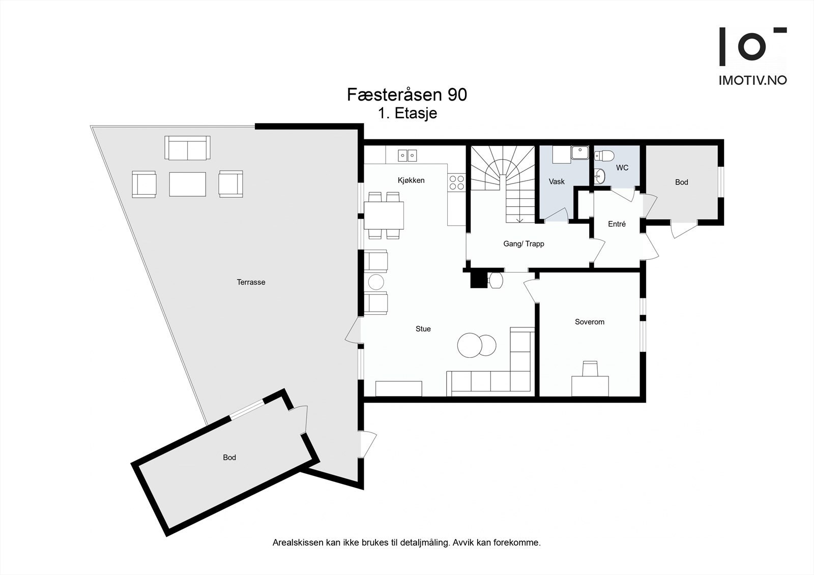Plantegning | 1. etasje - Fæsteråsen 90 Galleribilde