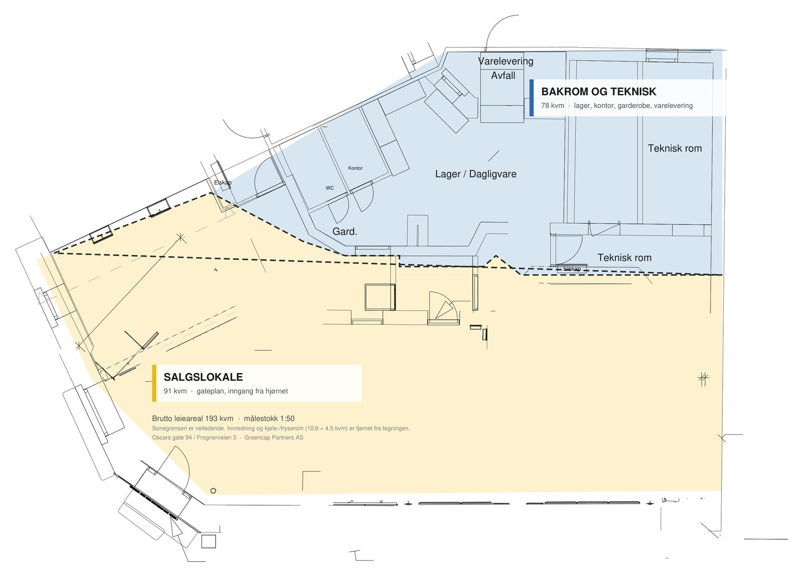 Plantegning 210 kvm Galleribilde