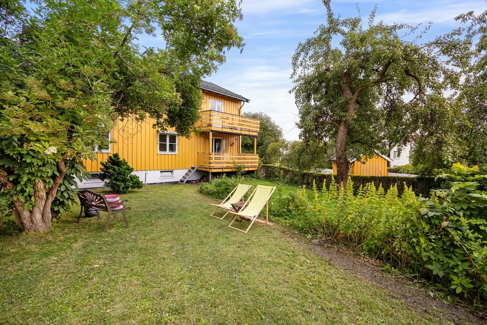 Det medfølger en egen hageparsell i stille og rolige omgivelser. Galleribilde