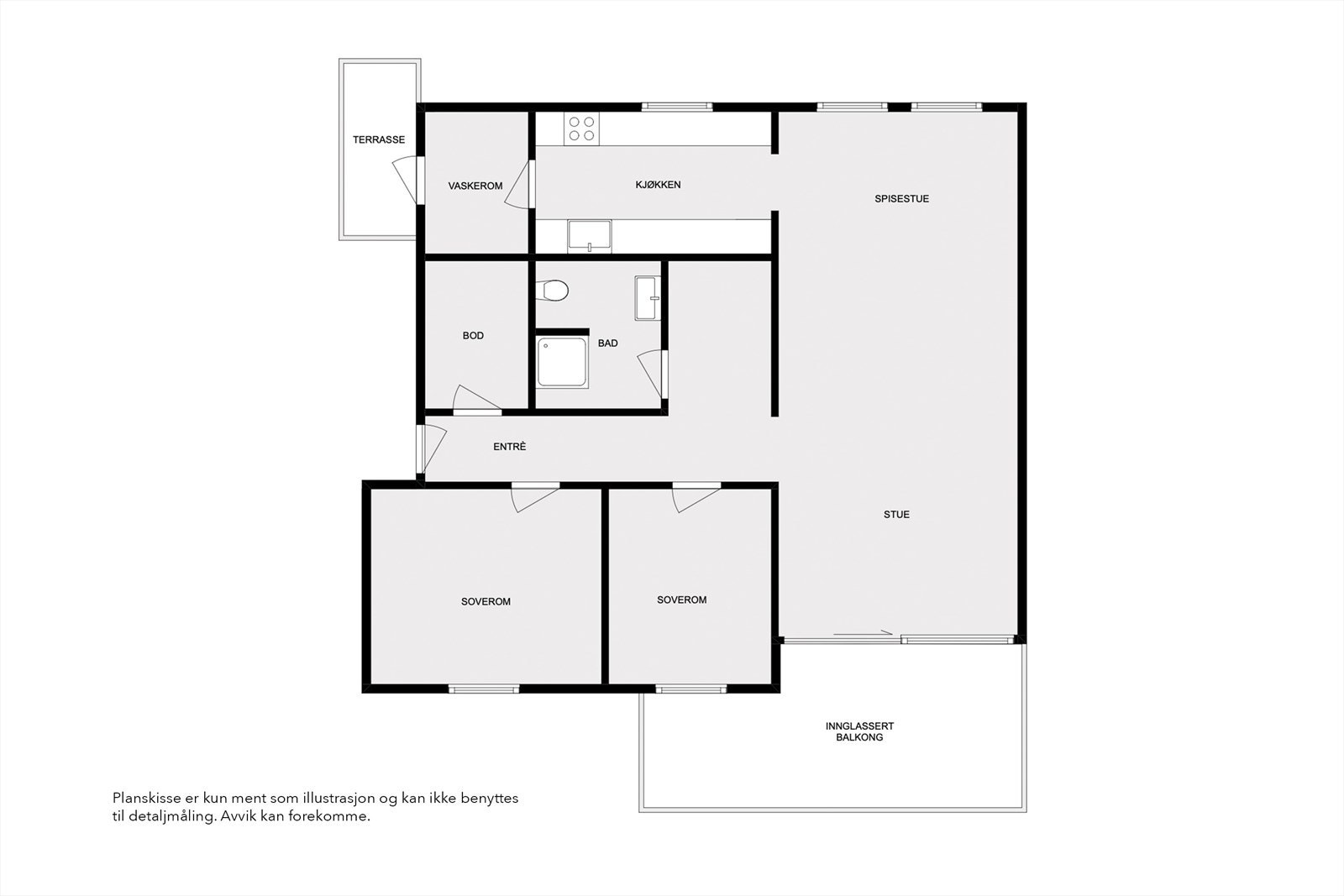 Planskisse Galleribilde