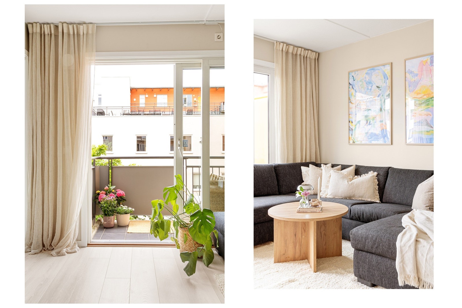 Fra stuen kommer man ut til balkongen. Galleribilde