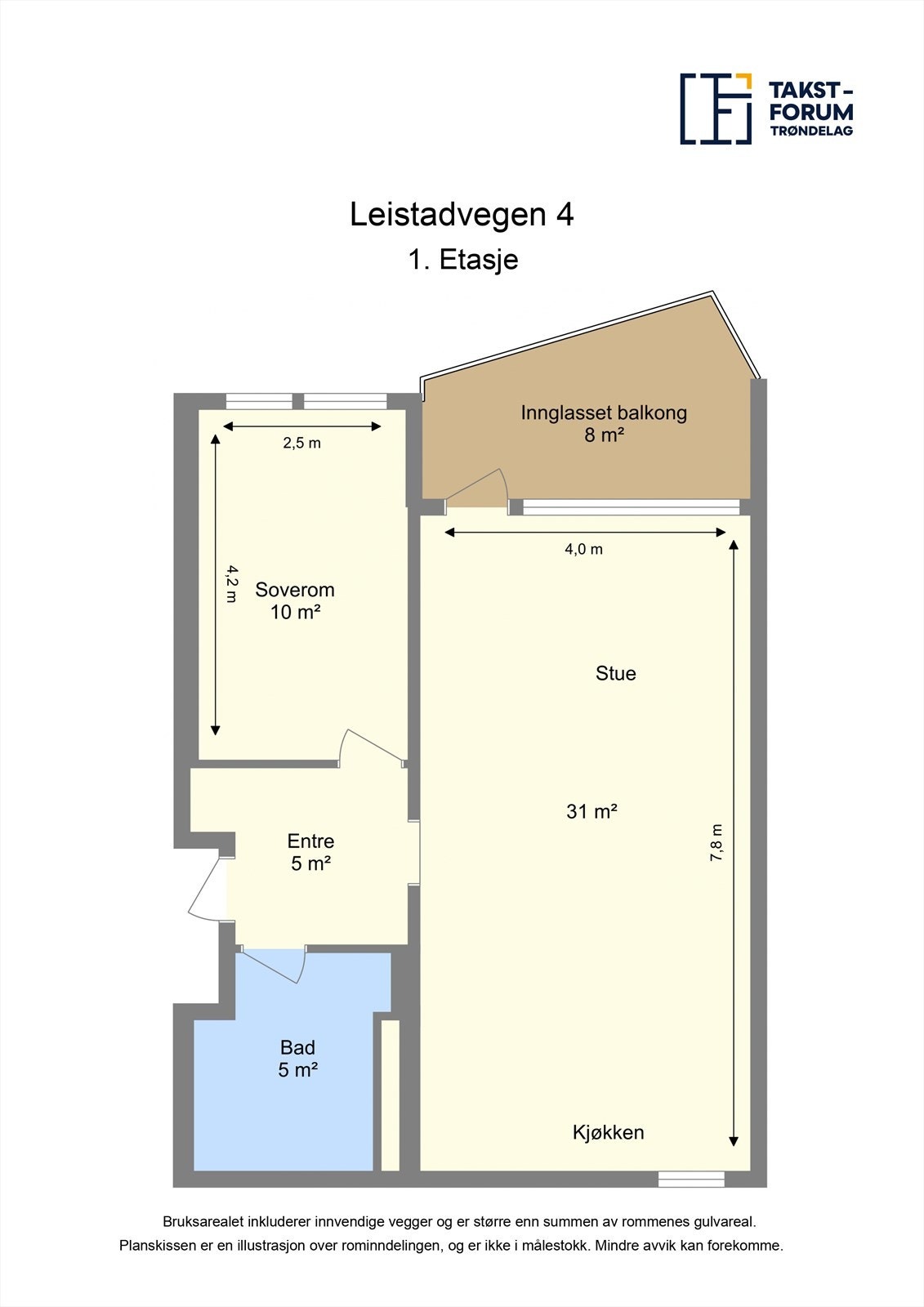 Planskisse - 1.etasje Galleribilde