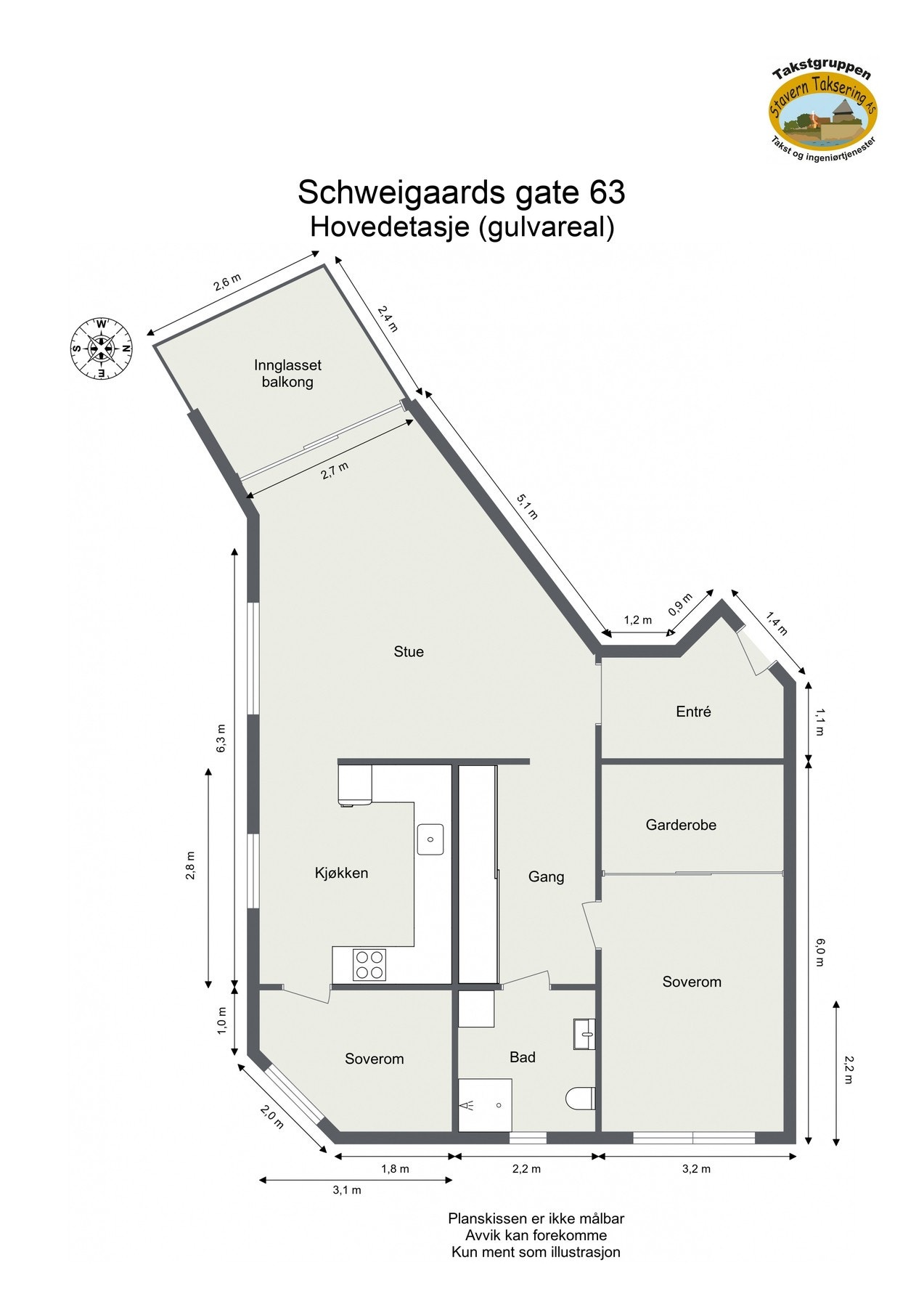 Planskisse Galleribilde