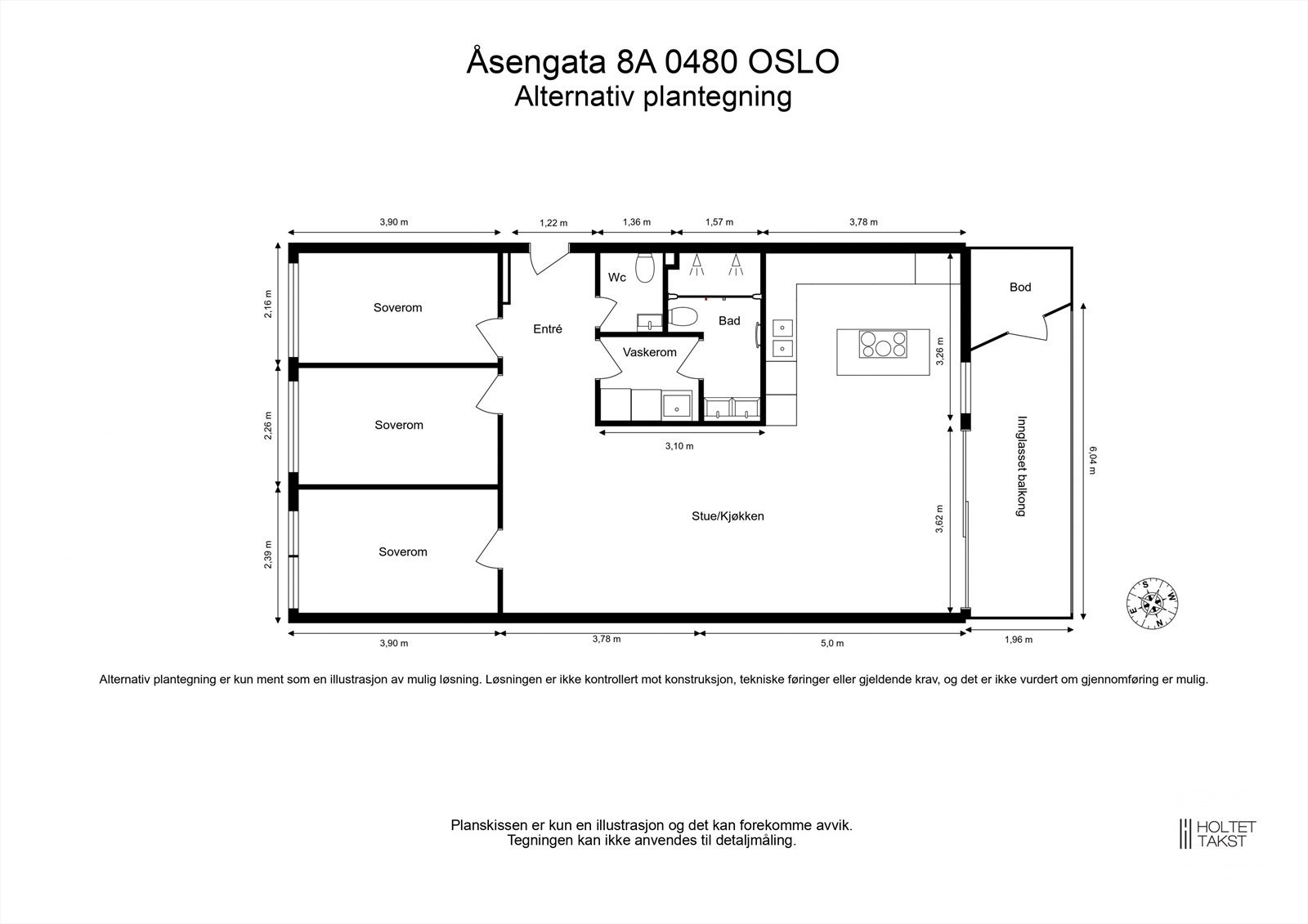 Alternativ plantegning. Galleribilde