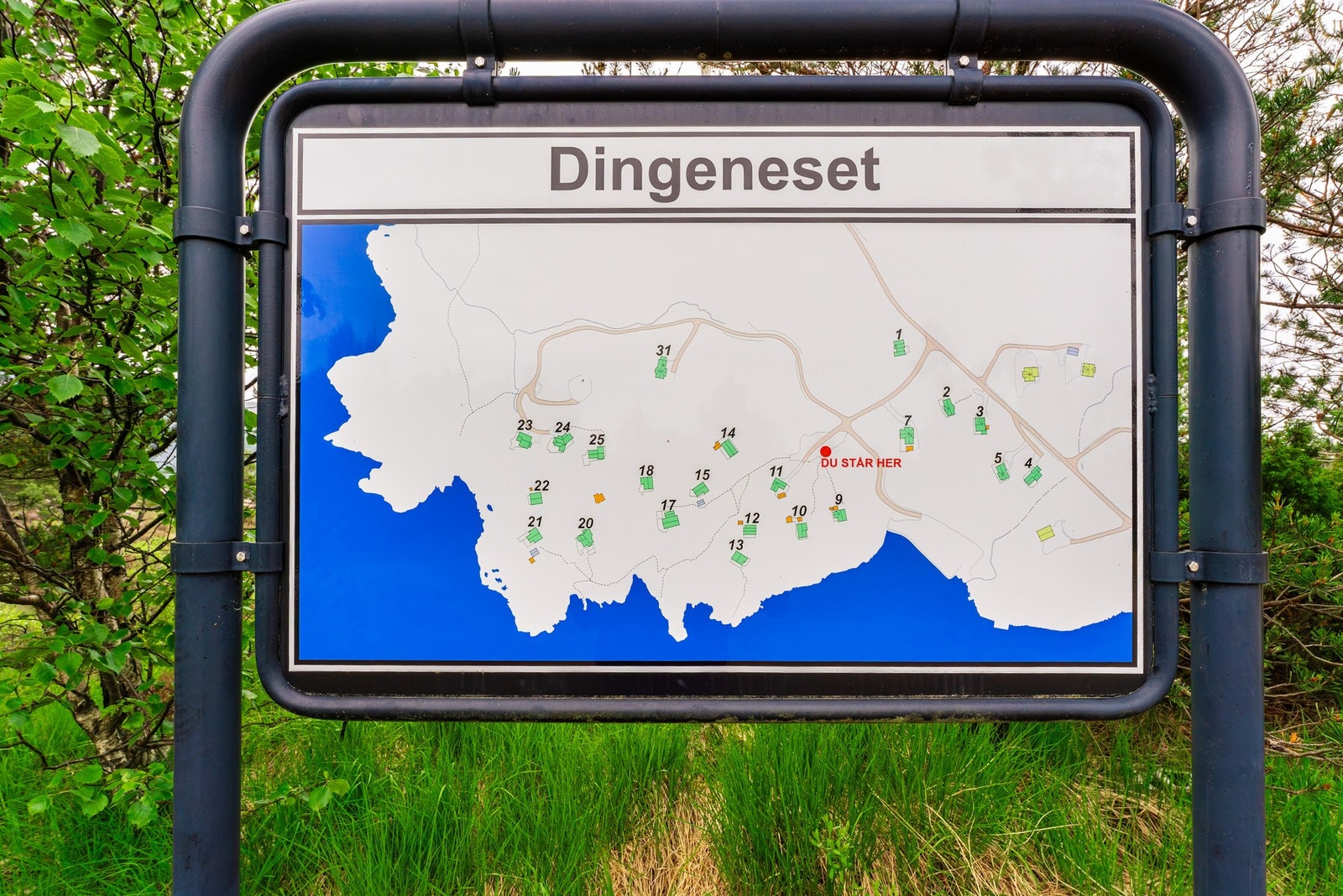 Oversiktskart hyttefeltet Galleribilde
