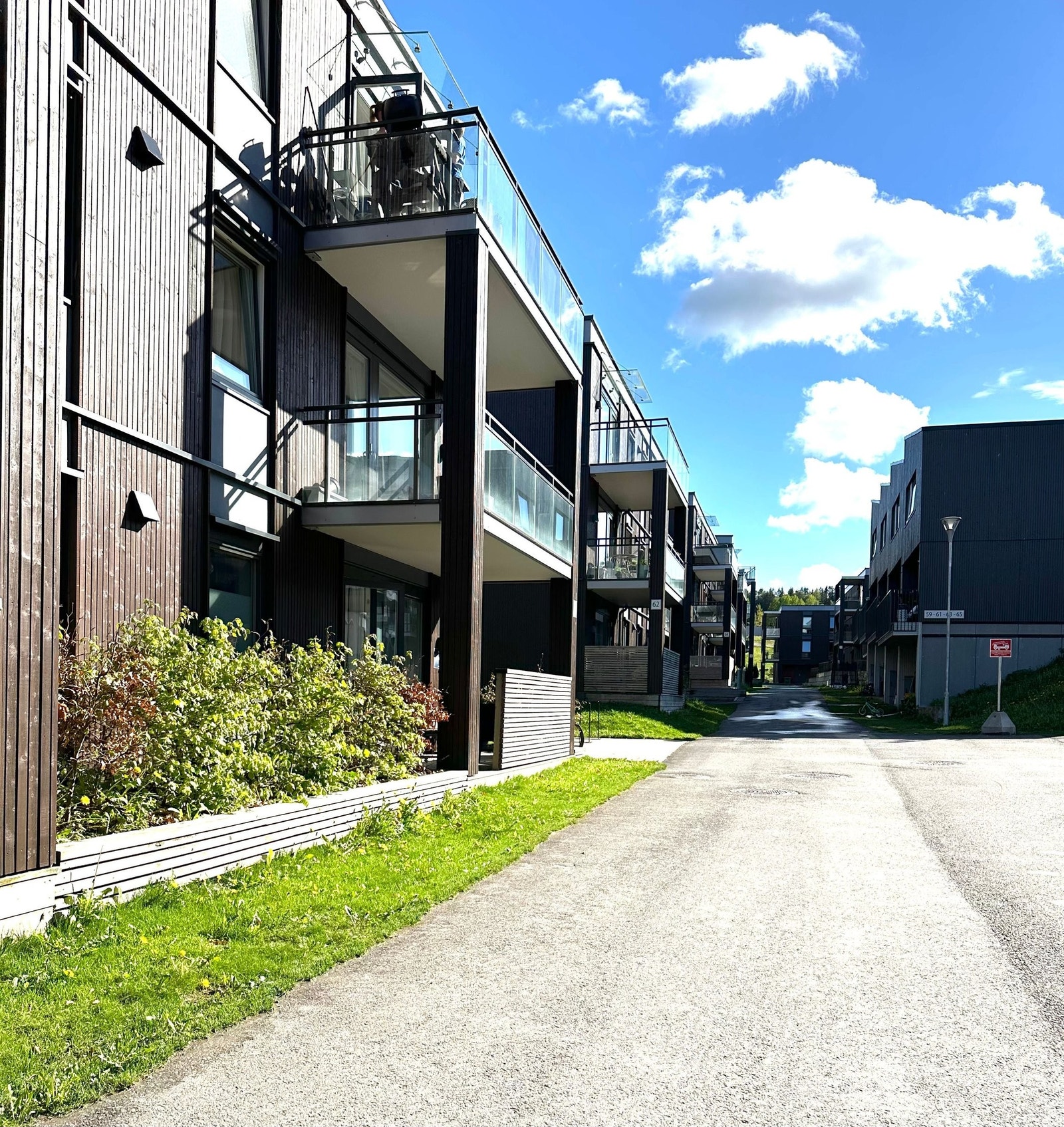 Uteområdet foran leiligheten Galleribilde