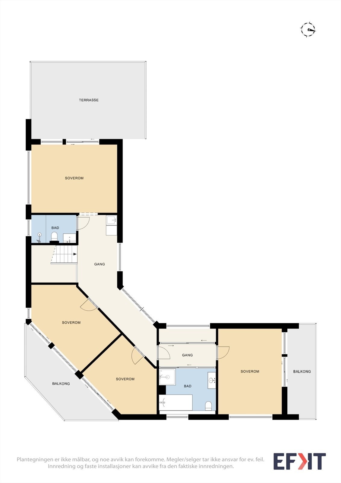 Plantegning 2. etasje Galleribilde