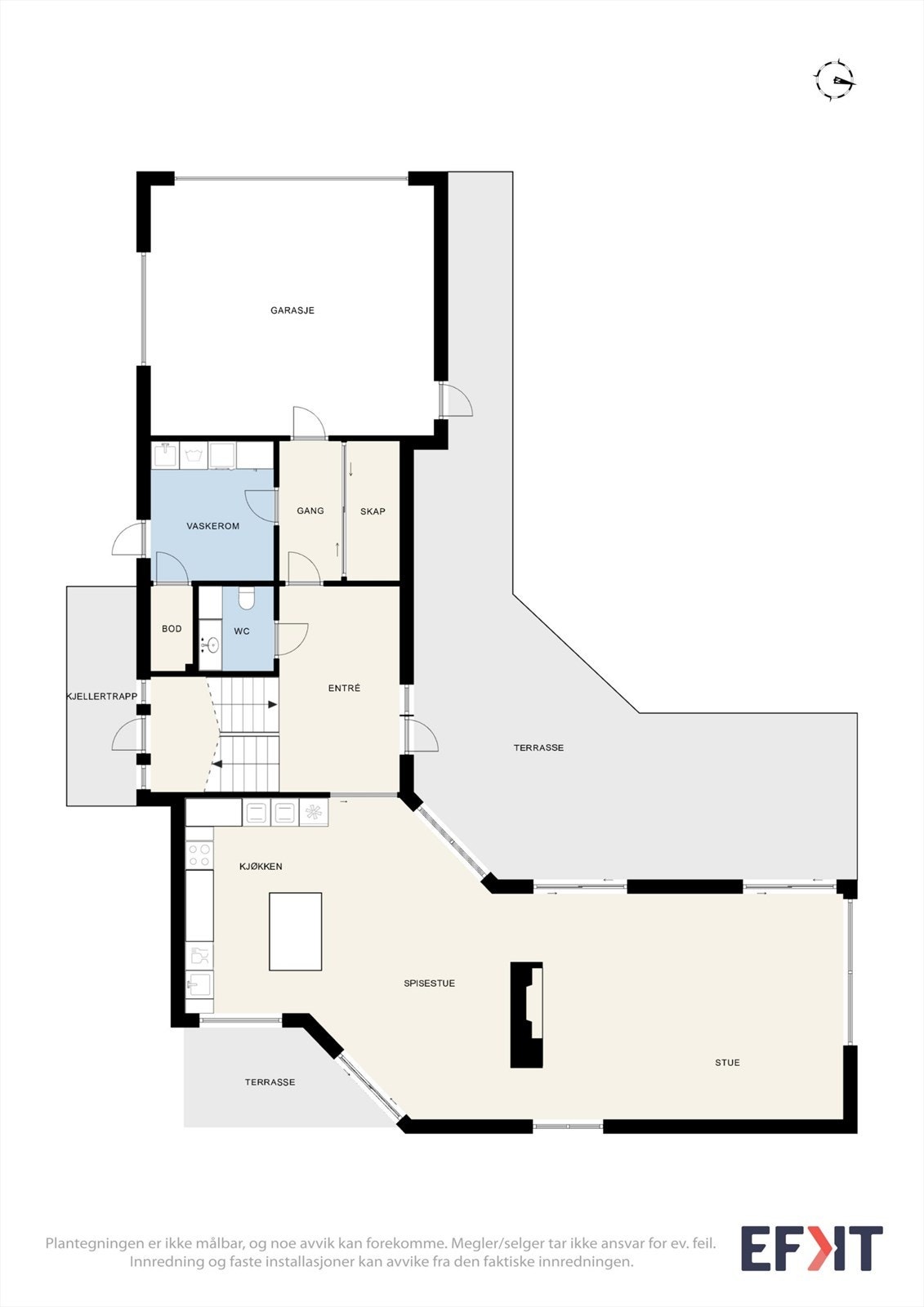 Plantegning 1. etg. Galleribilde