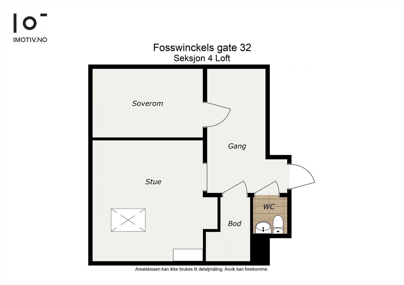 - Plantegning unninredet loft - Galleribilde