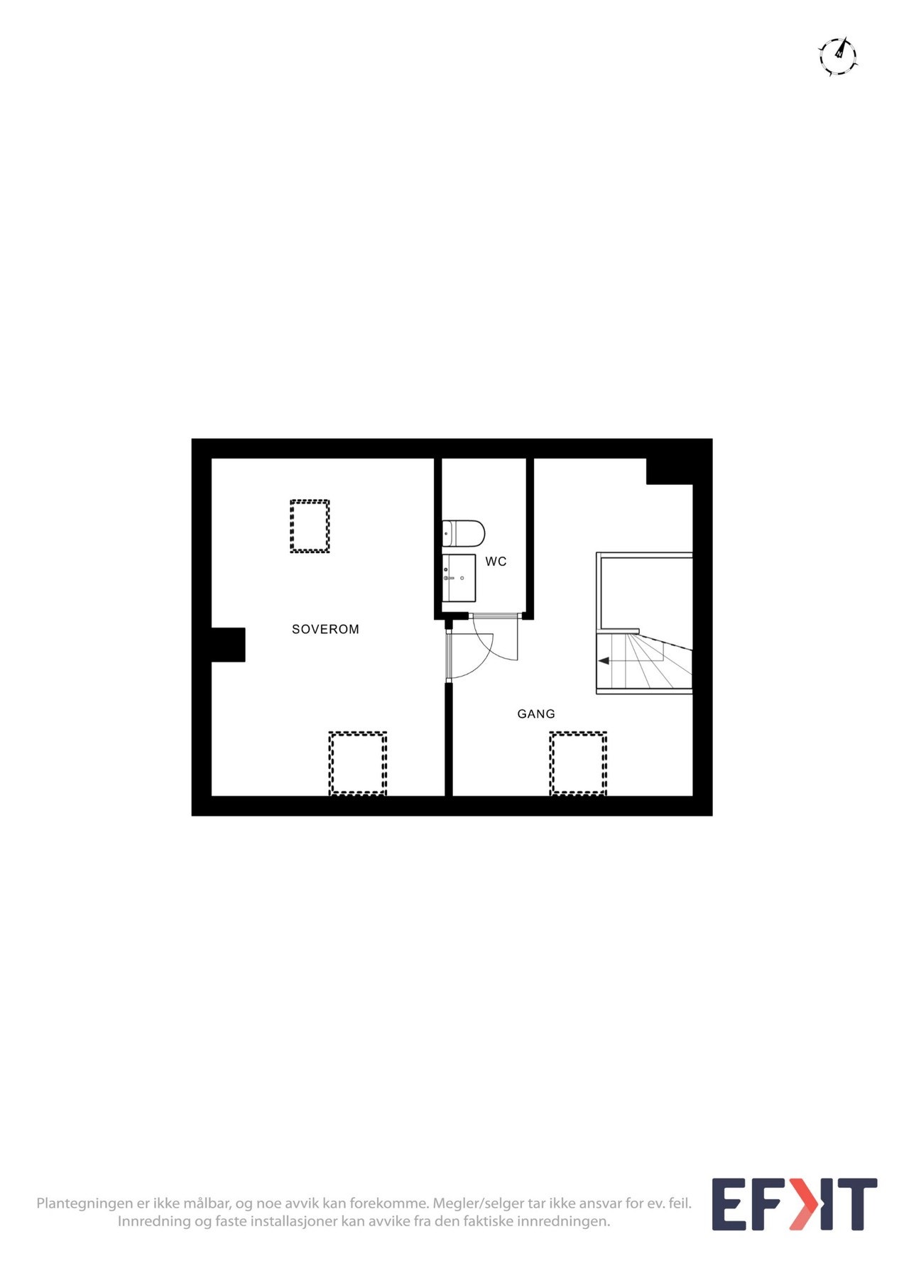 Plantegning loft. Galleribilde