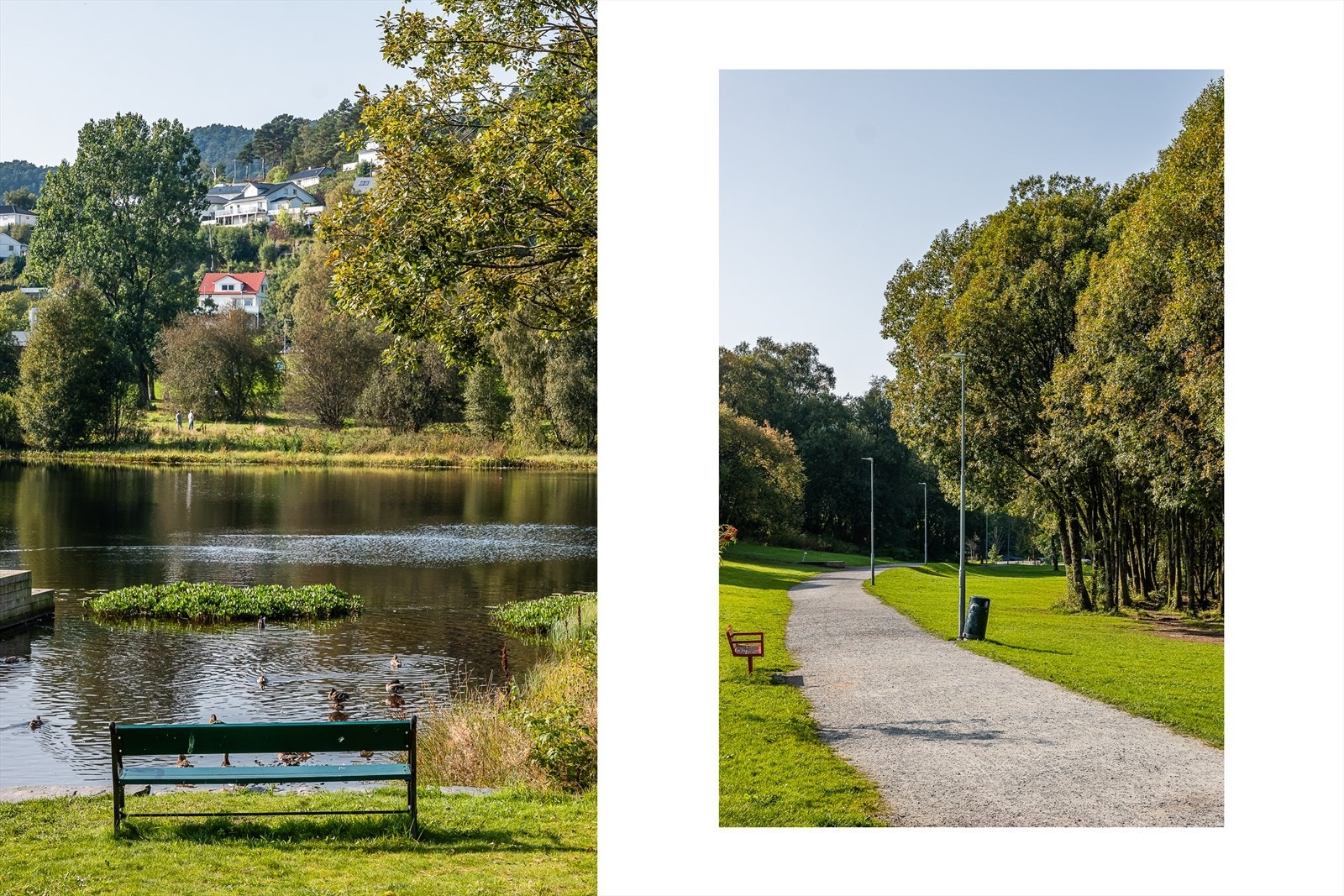 Nærområdet byr på flotte grøntområder og turstier, enten man ønsker seg en fjelltur eller løpetur på flat mark. Galleribilde