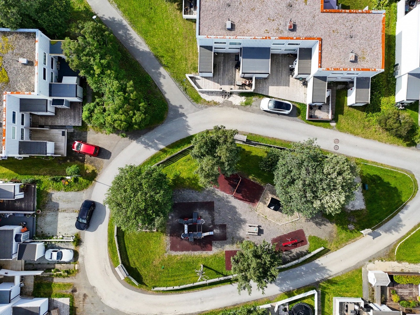 Borettslaget har felles lekeplasser for de minste. Galleribilde