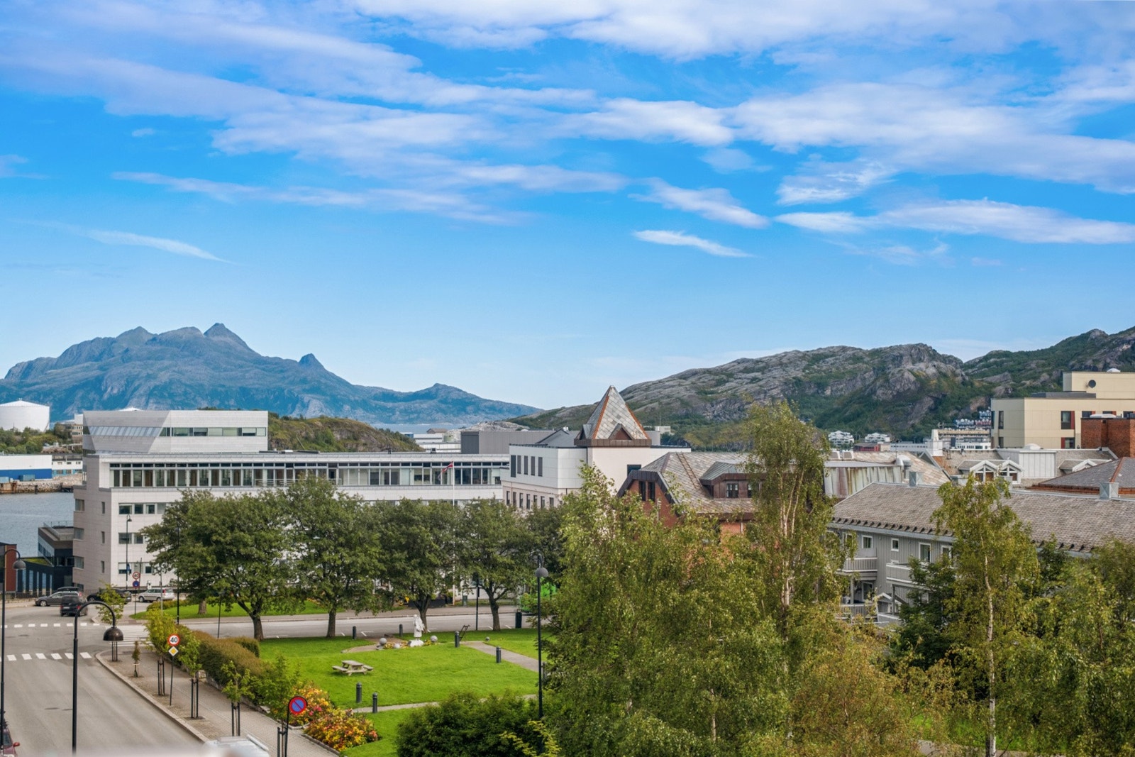 Utsikt fra balkong. Galleribilde