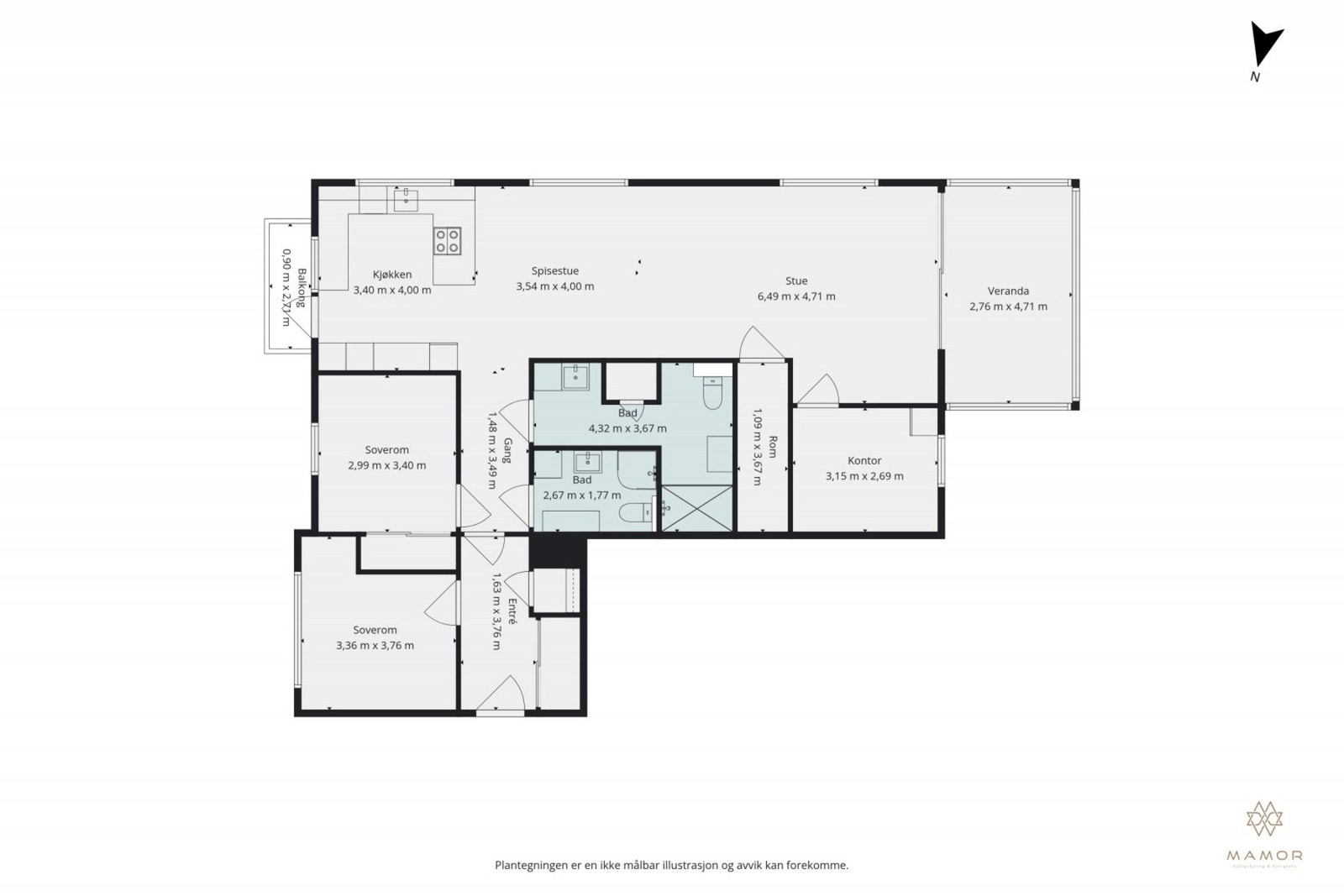 Plantegning Galleribilde