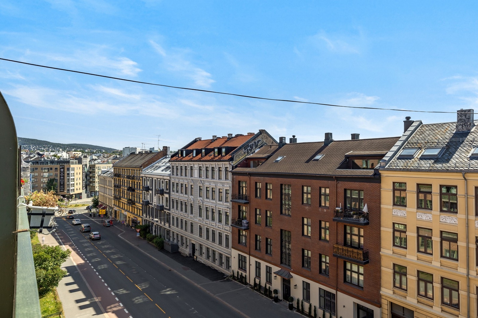 Utsikt fra balkongen Galleribilde