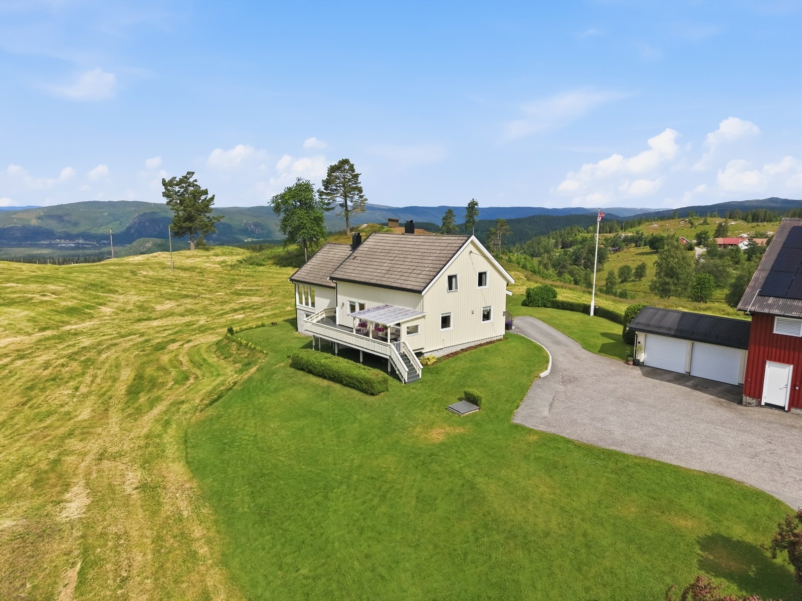 Her kan du nyte vidt utsyn i landlige omgivelser! Galleribilde