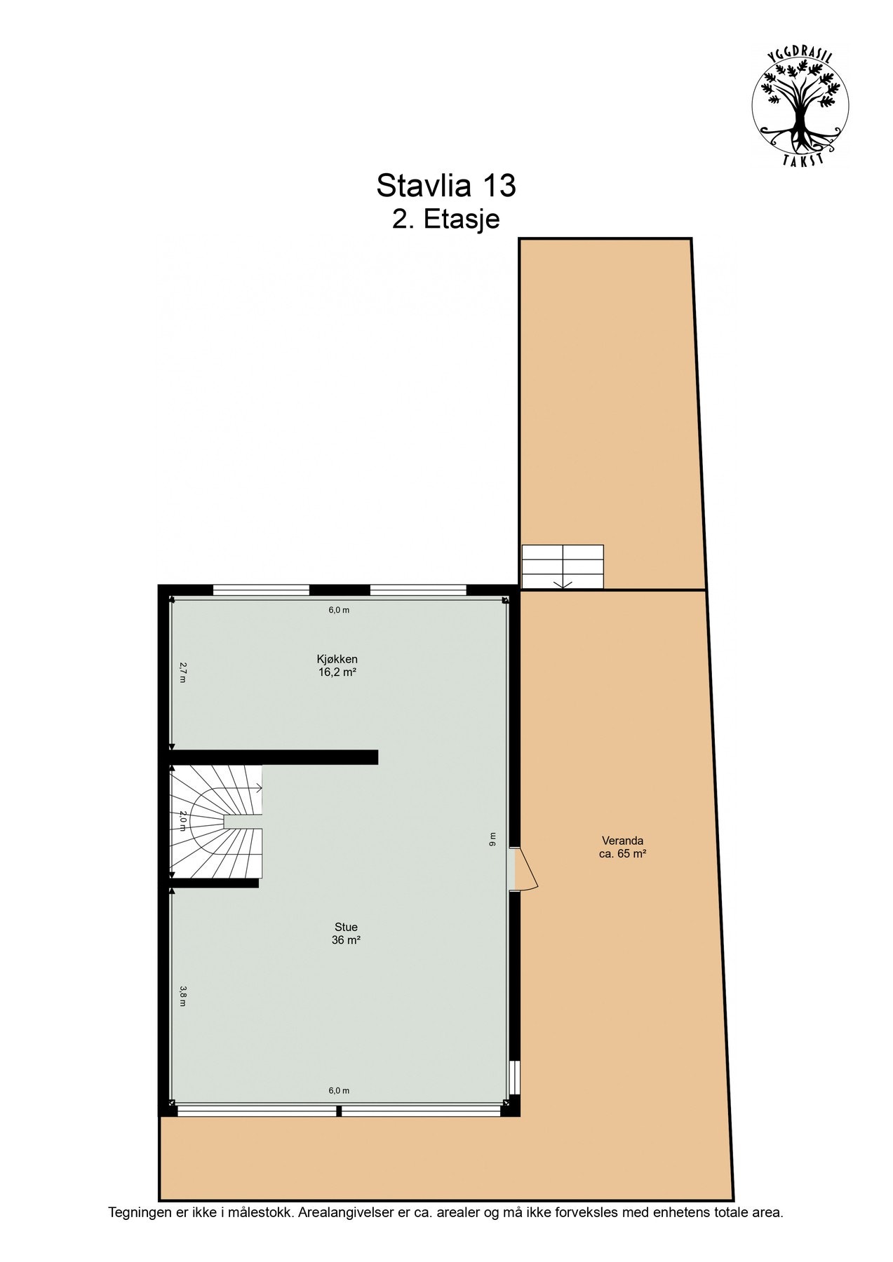Planskisse 2. etasje Galleribilde