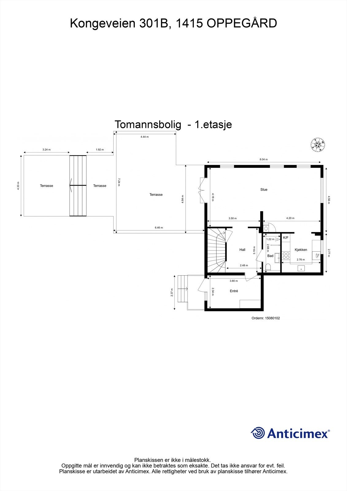 Plantegning 1.etasje Galleribilde