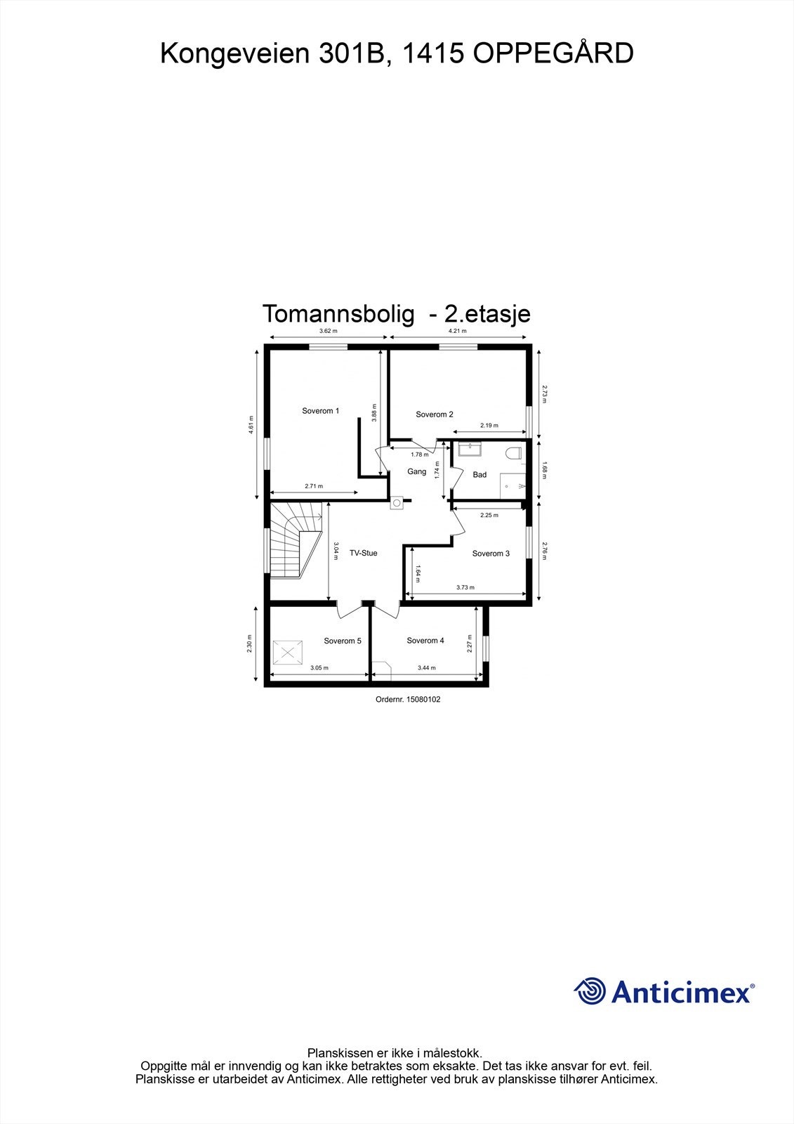 Plantegning 2.etasje Galleribilde