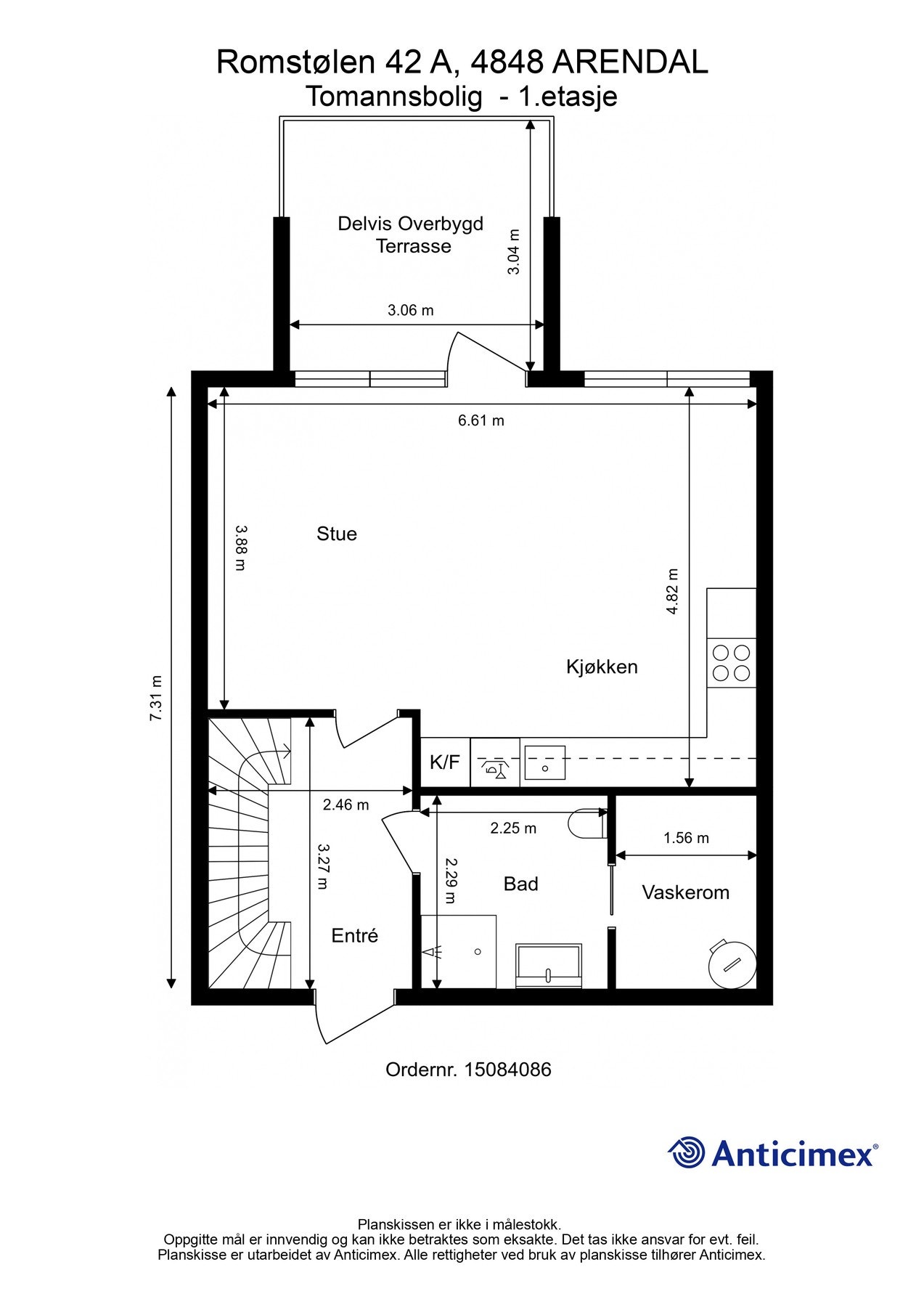 Plantegning 1.etg. Galleribilde