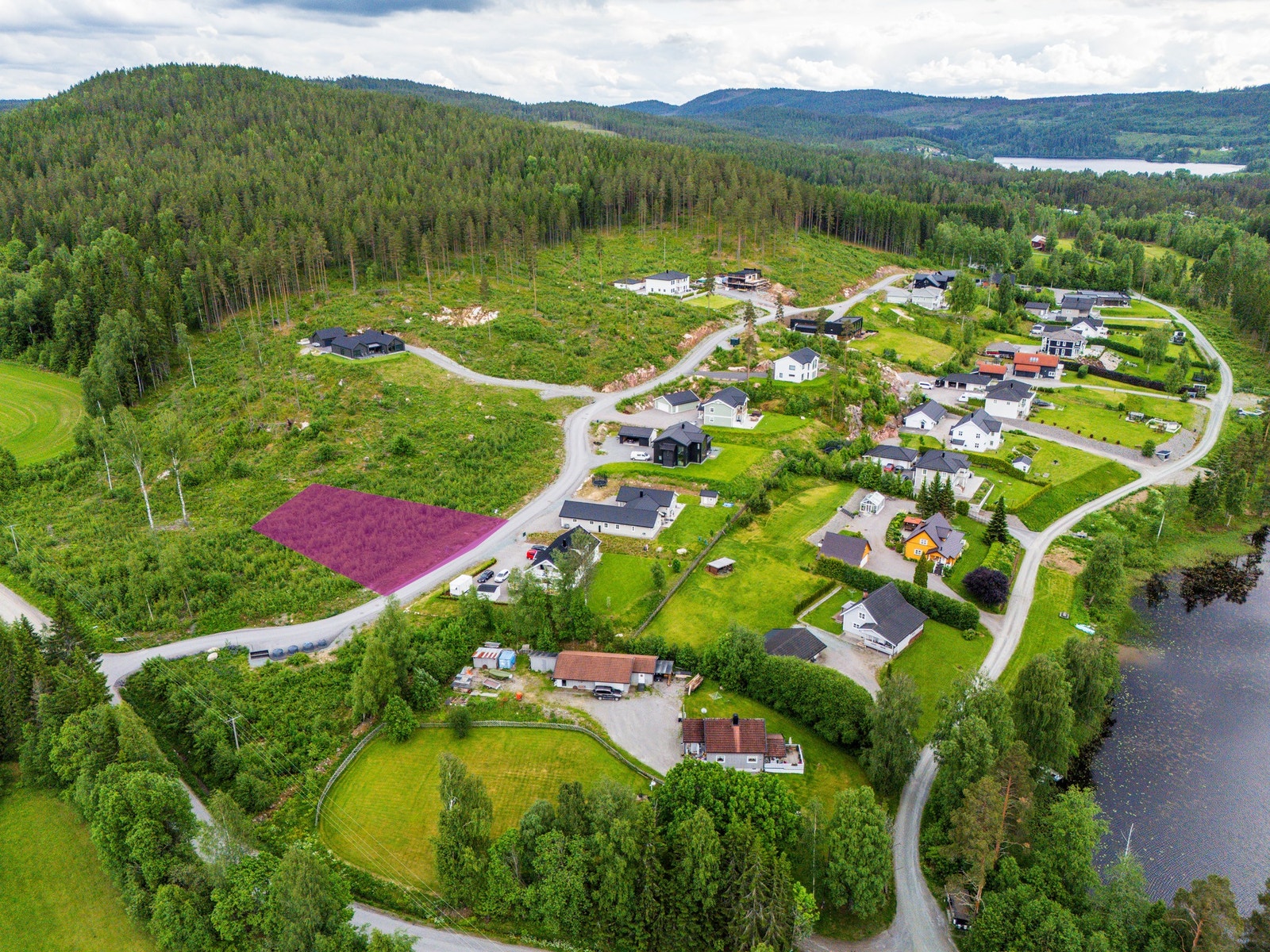 Markert tomt i bilde Galleribilde