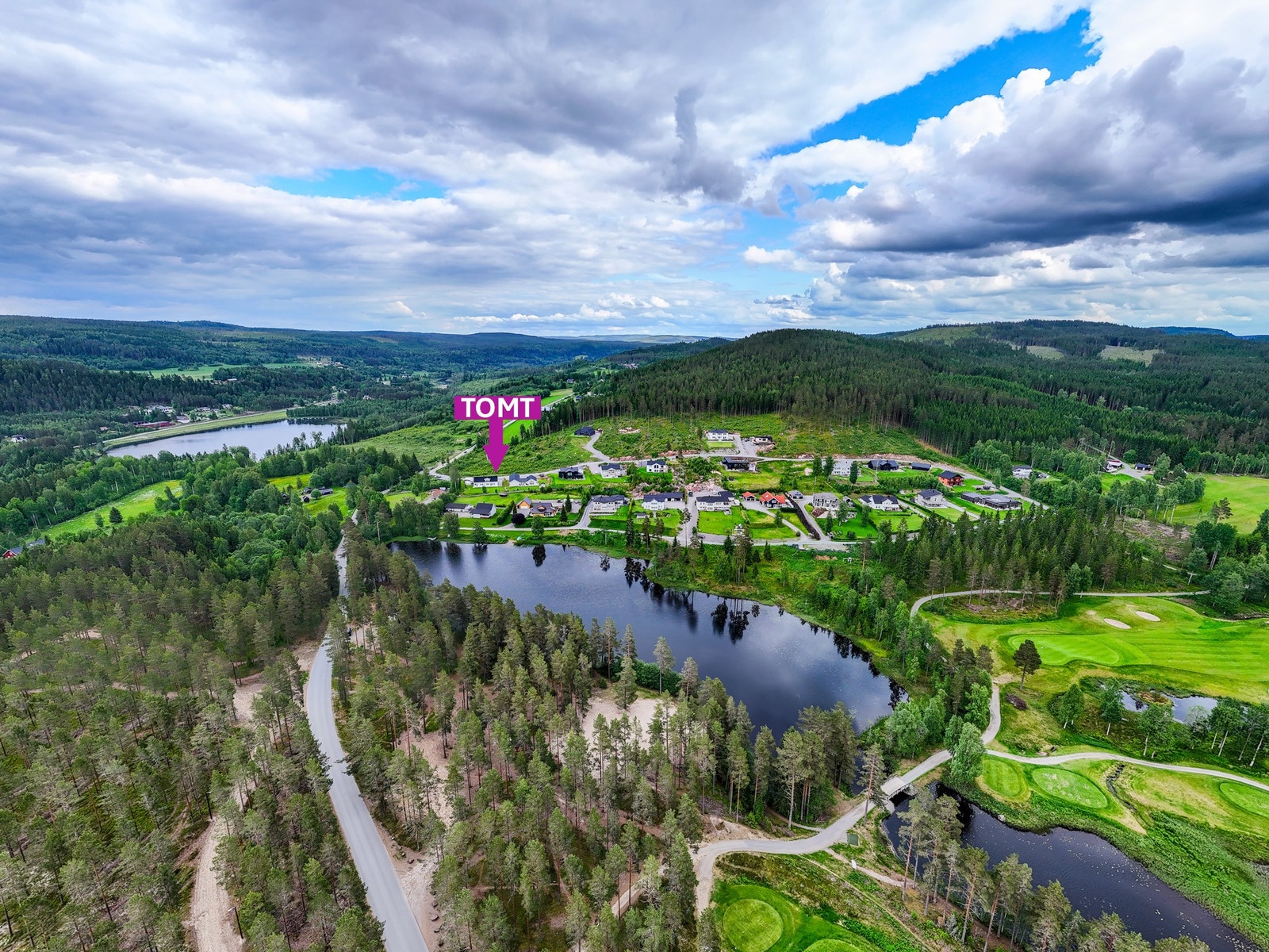 Markert tomt i bilde Galleribilde