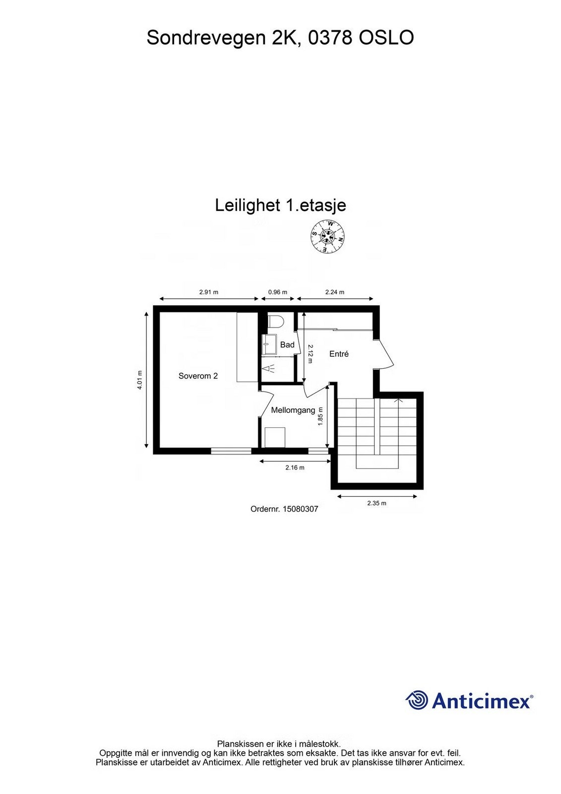 Planløsning 1. etasje Galleribilde