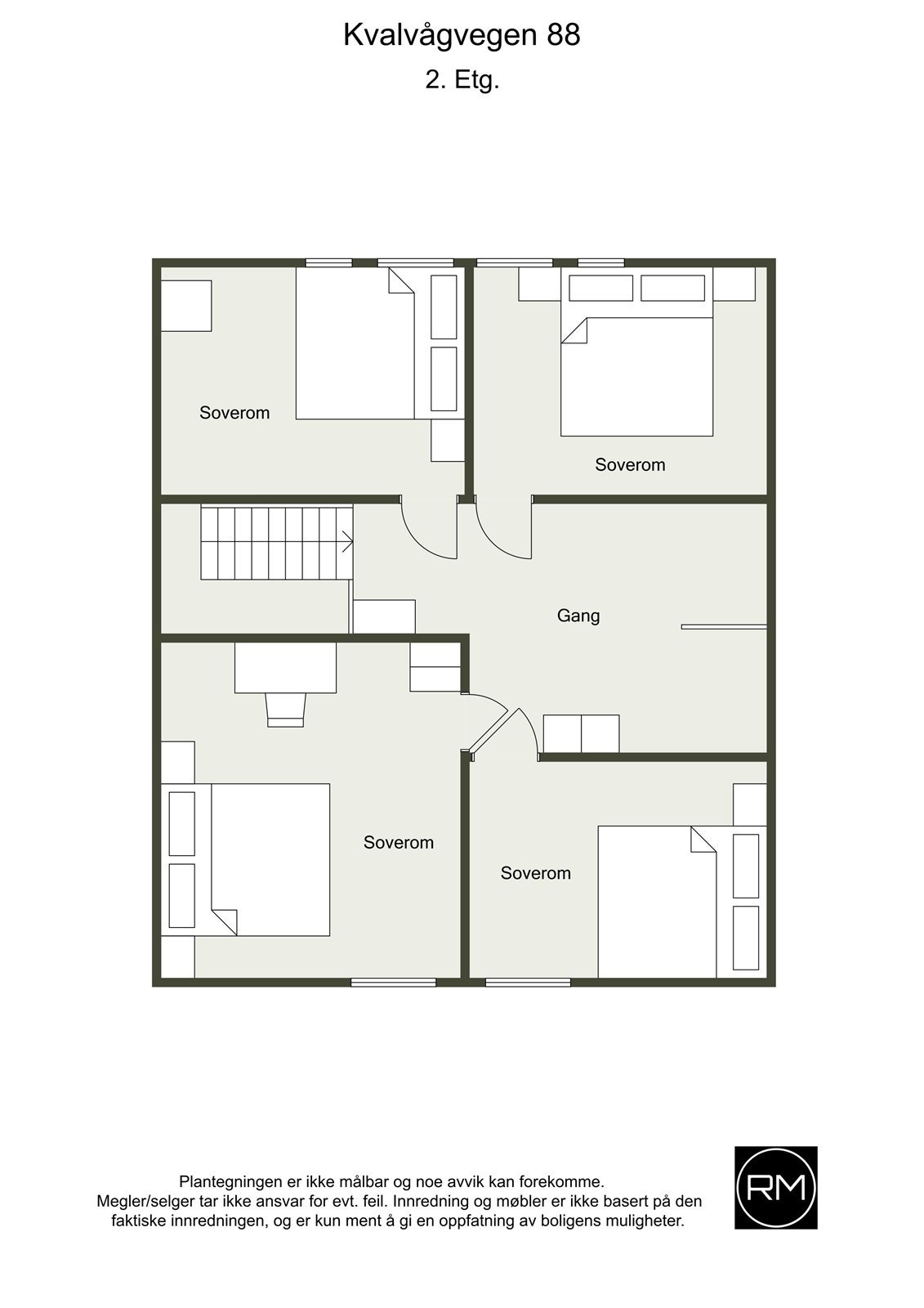 Plantegning 2. etasje Galleribilde