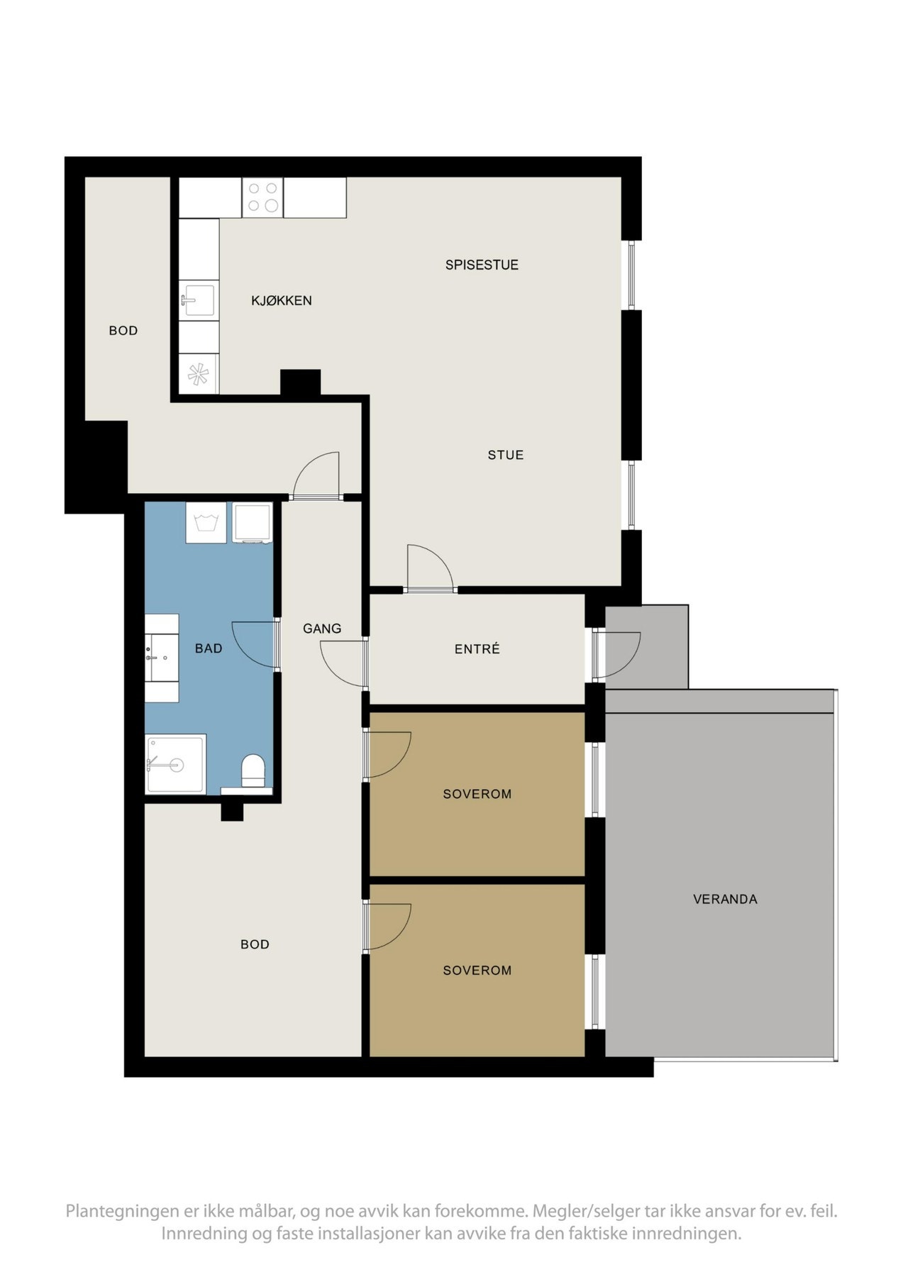 Plantegning Galleribilde