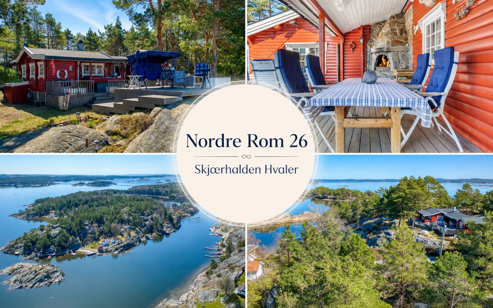 Velkommen til Nordre Rom 26 - en idyllisk fritidseiendom med sjøutsikt og ekte skjærgårdsidyll på Hvaler. Galleribilde