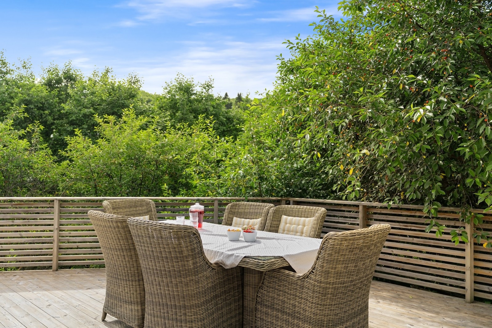 Skjermet terrasse på 48 kvm. Galleribilde