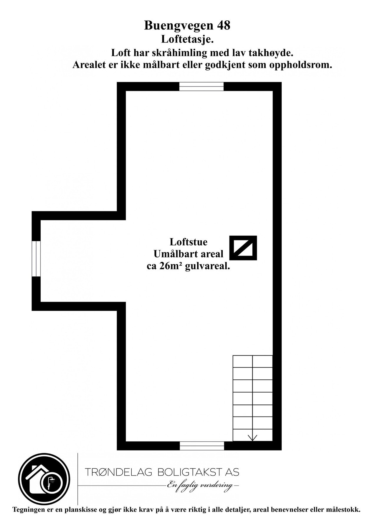 Planskisse loftetasje. Galleribilde