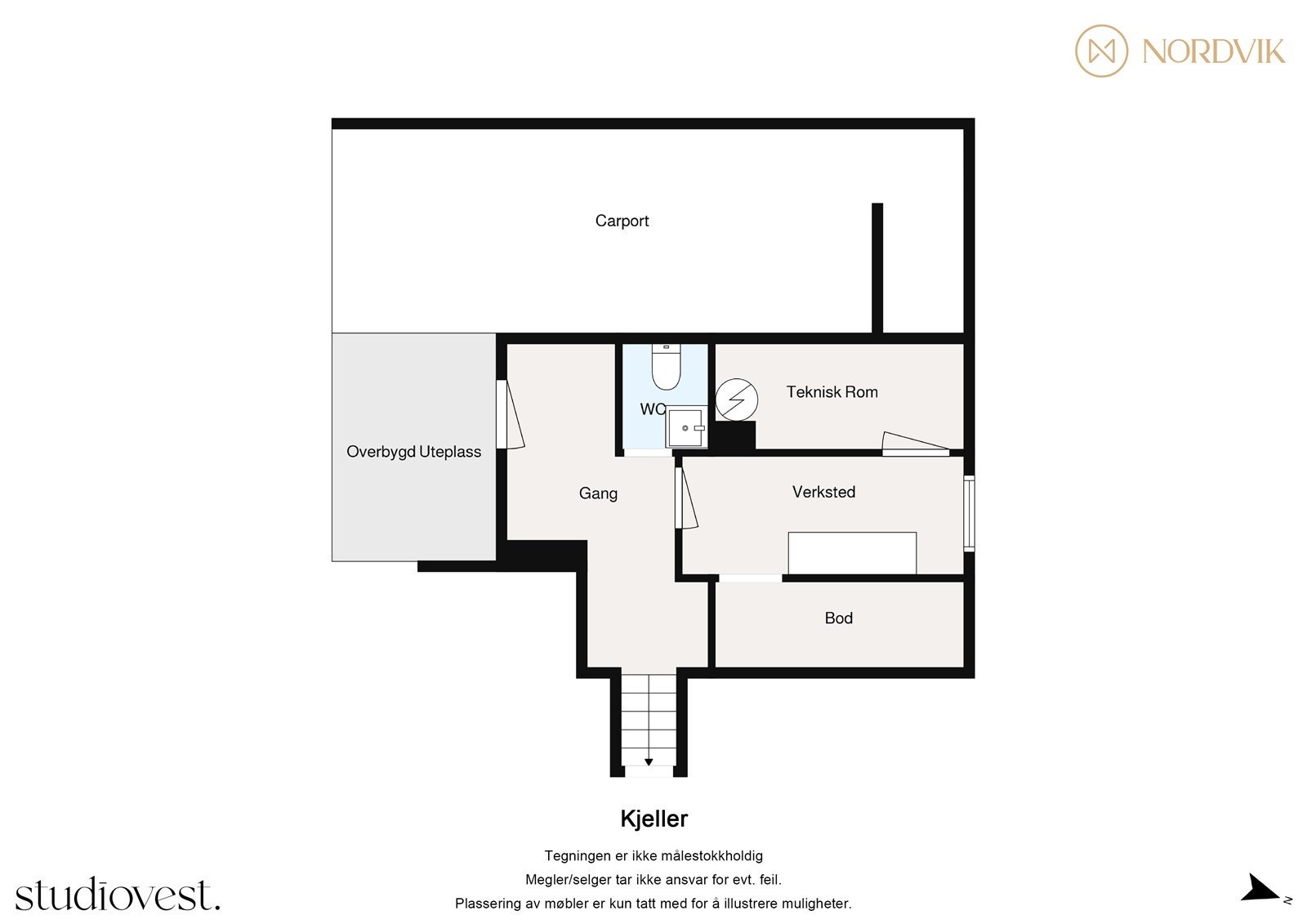 - Plantegning kjeller - Galleribilde