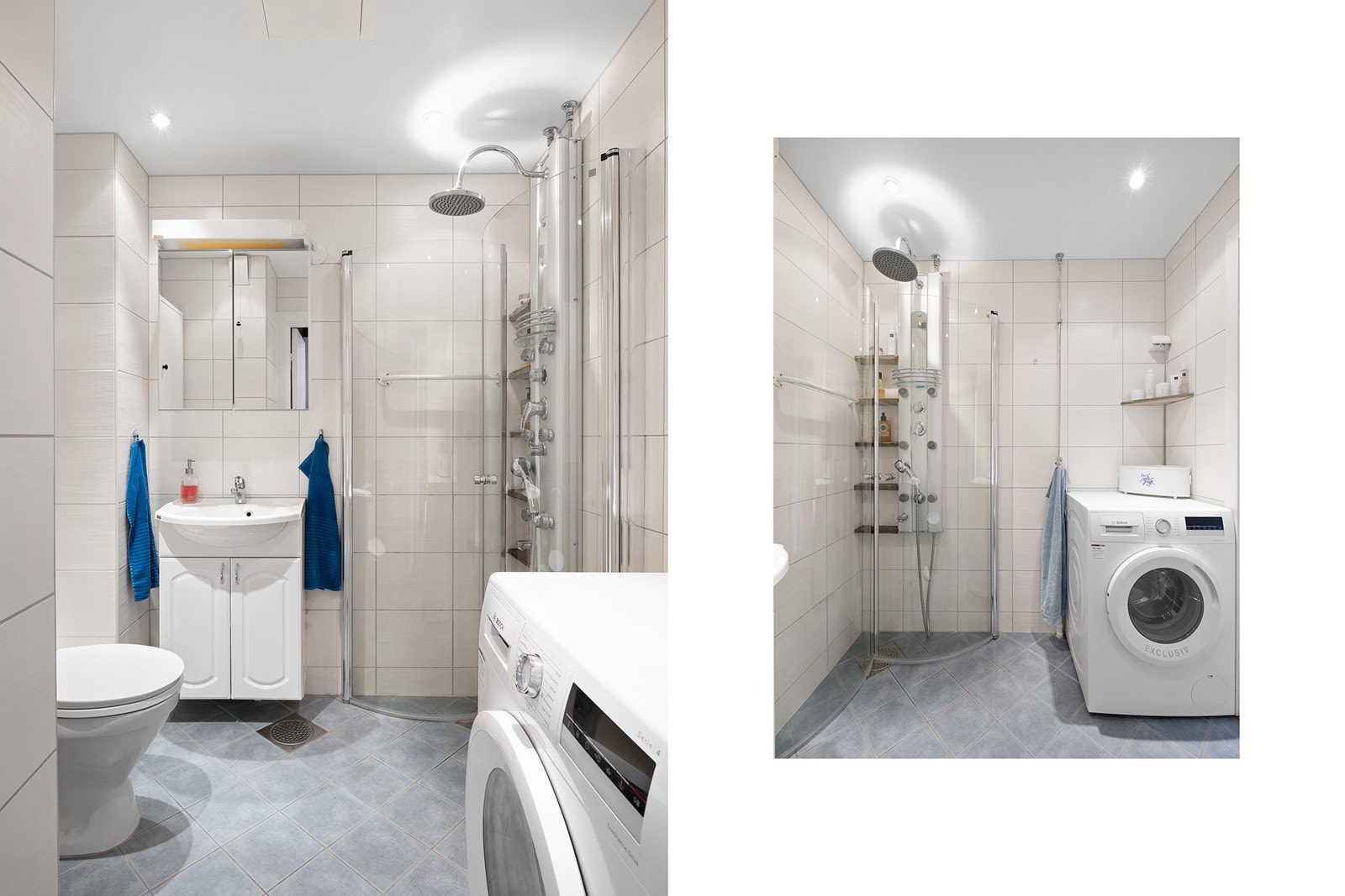 Pent og velholdt bad/wc av god størrelse. Galleribilde