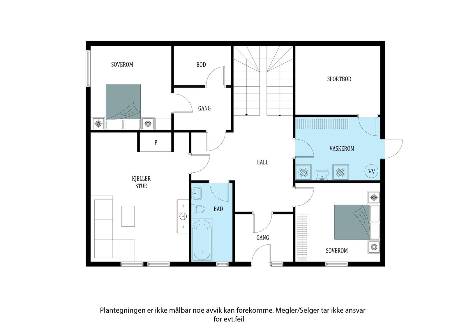 Plantegning underetasje Galleribilde