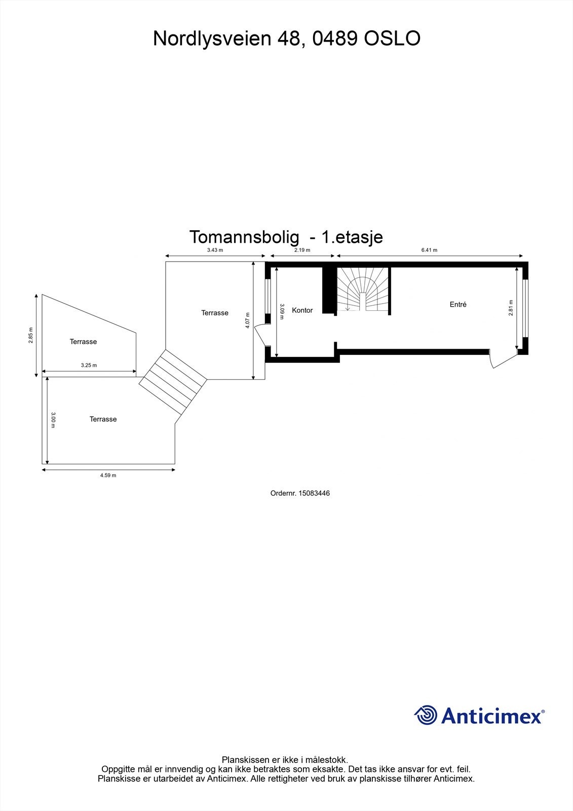 Planskisse - 1. etasje Galleribilde